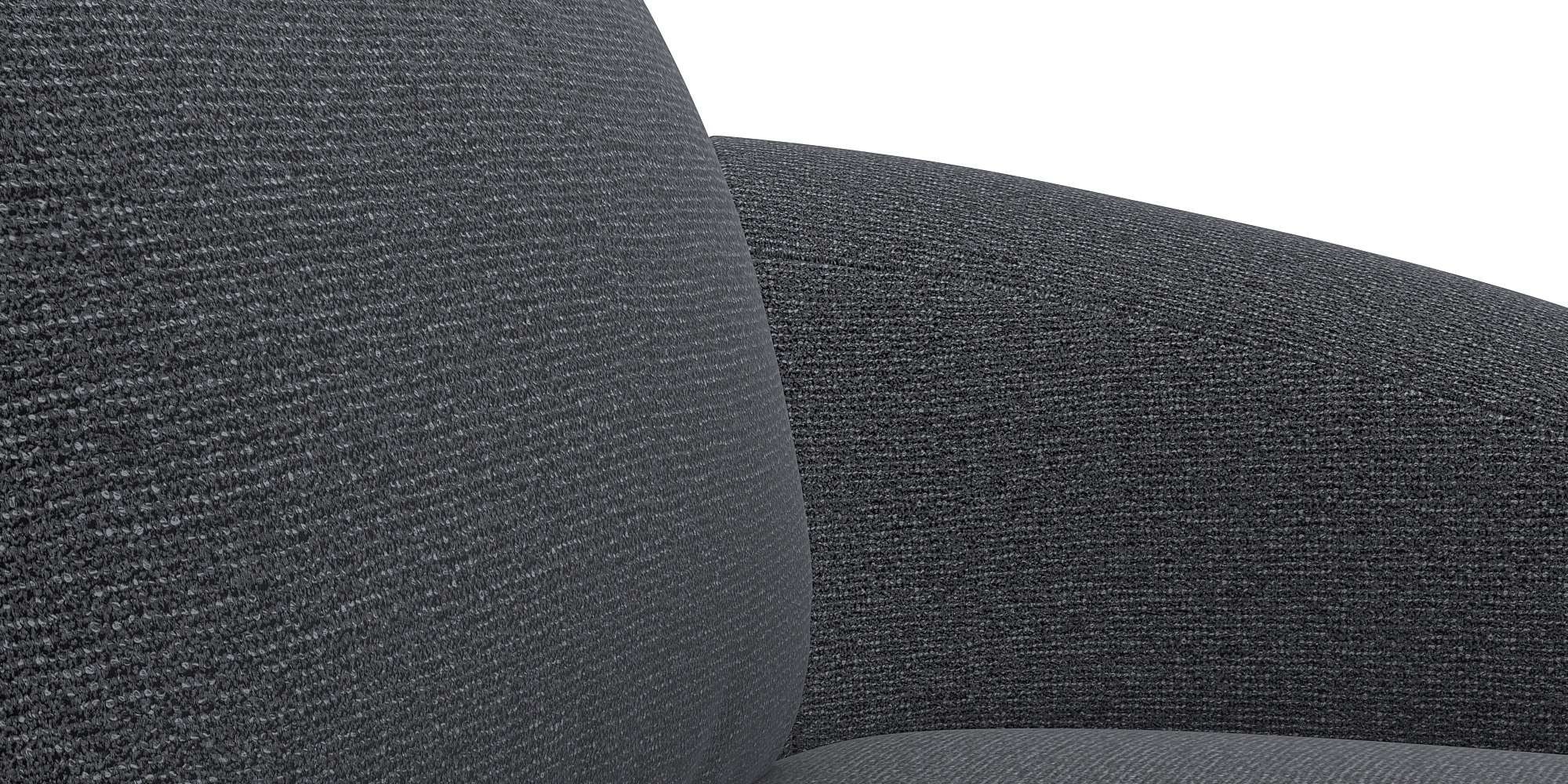 FLEXLUX Wohnlandschaft »Torino, rund, L-Form, Sofa-Ecke mit Recamiere, Longchair-Sofa«, Modernes, organisches Sofa-Design, Kaltschaum, Wellenunterfederung