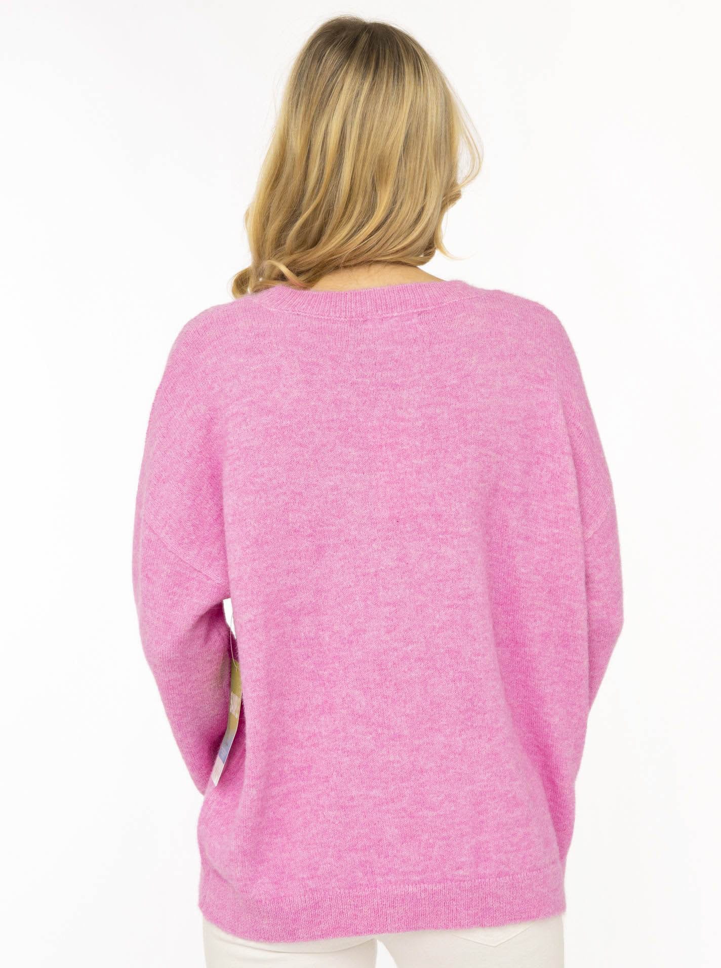 Zwillingsherz Strickpullover »"Dog Amour"« mit Hundemotiv, Rundhals, oversize, überschnittene Schultern, Strick