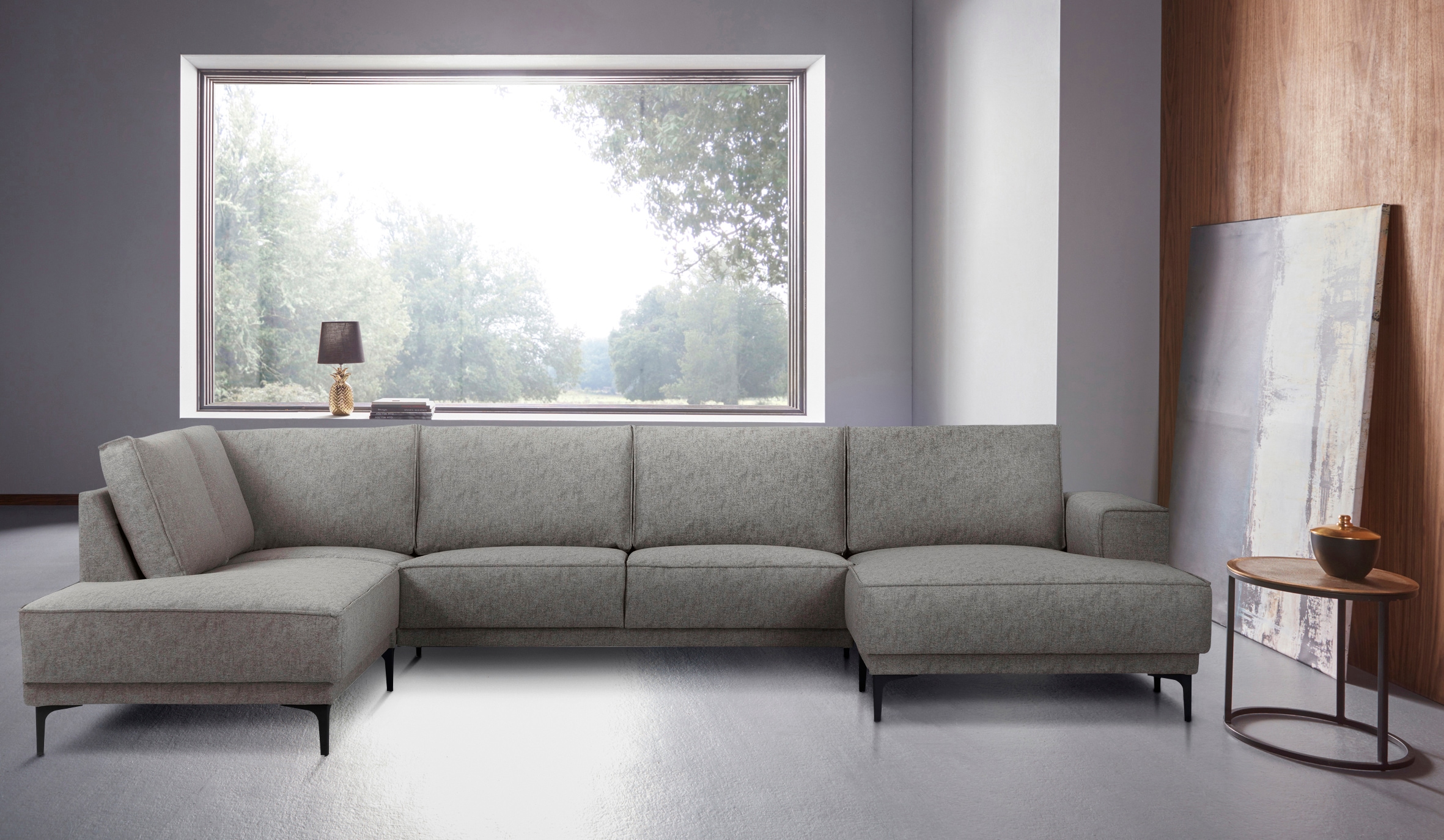 Places of Style Wohnlandschaft »Oland«, XXL, im zeitlosem Design und hochwertiger Verabeitung