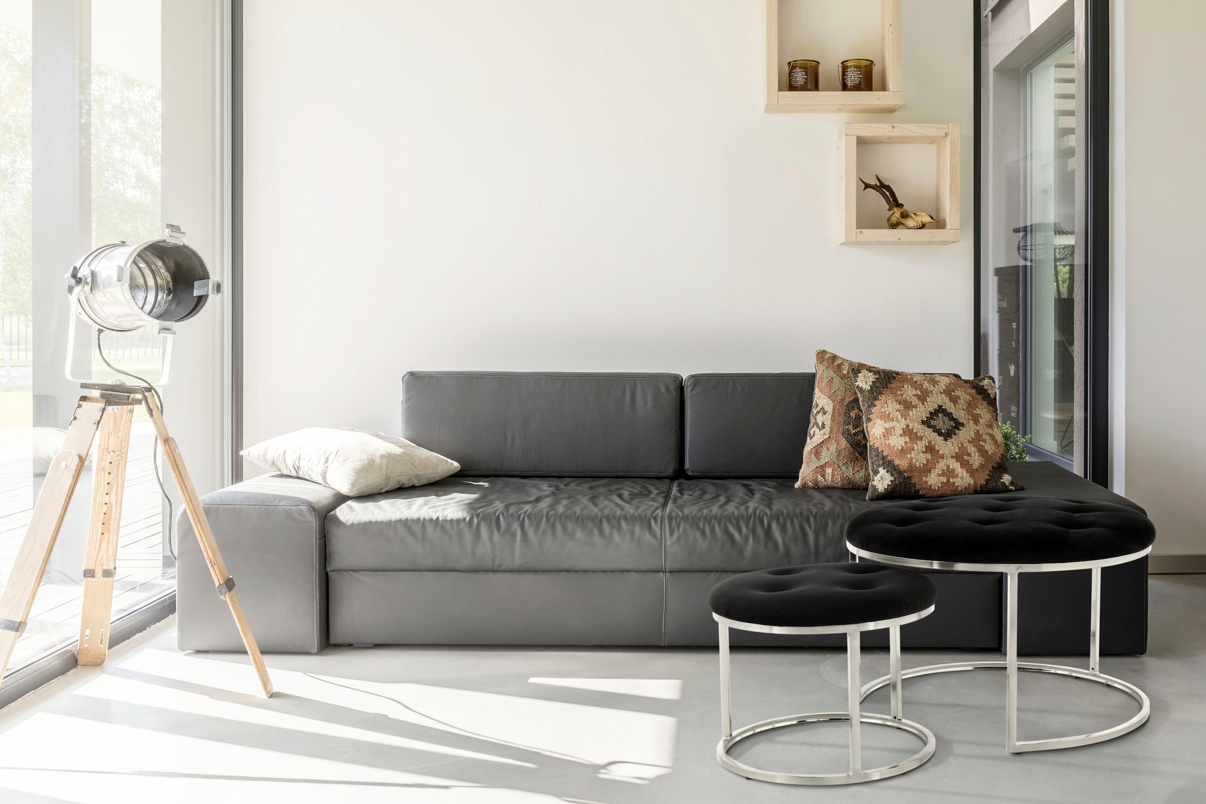 Kayoom Sitzhocker "Hocker Myla 2er-Set, praktisch ineinander schiebbar" Set günstig online kaufen