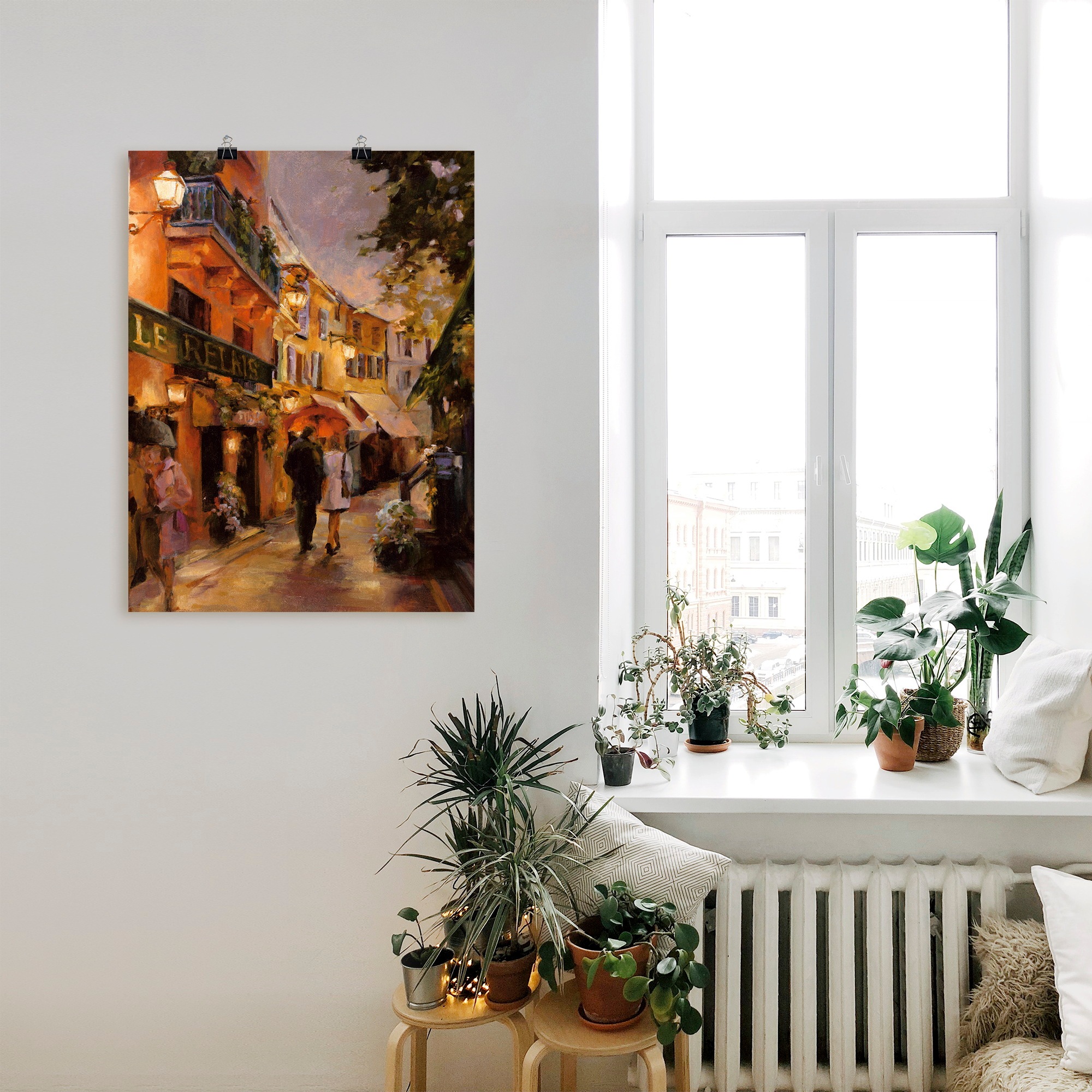 Artland Wandbild »Abend in Paris I«, Frankreich, (1 St.), als Leinwandbild, Poster, Wandaufkleber in verschied. Größen