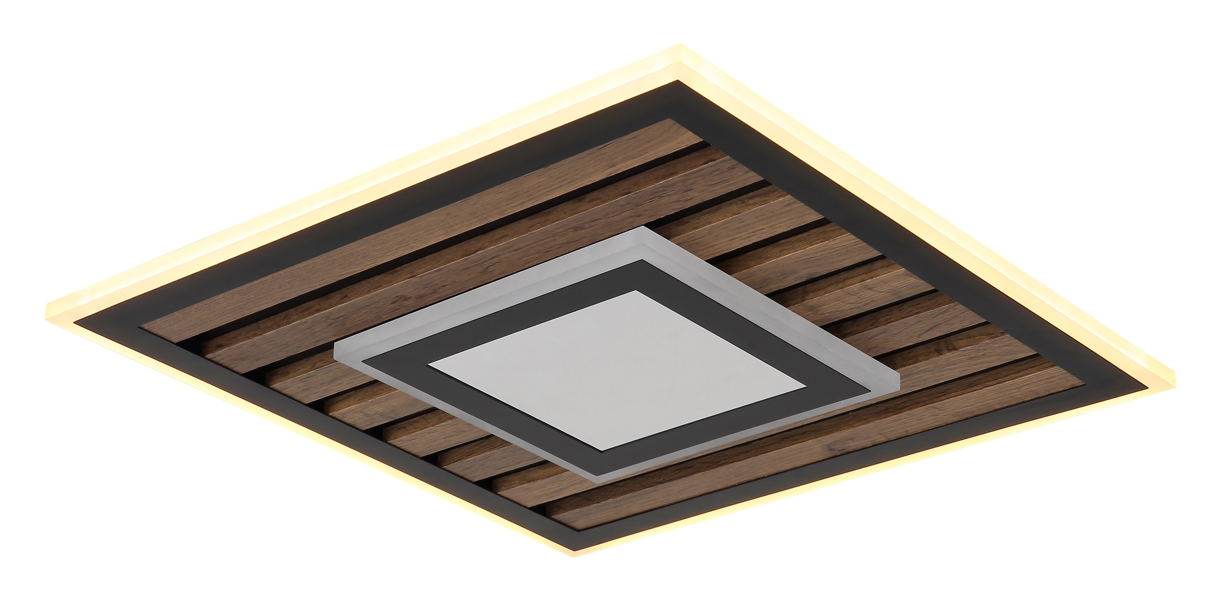GLOBO LIGHTING LED Deckenleuchte »WOODY«, 1 flammig, Leuchtmittel LED-Modul | LED fest integriert, Memoryfunktion, die deine bevorzugte Einstellung speichert