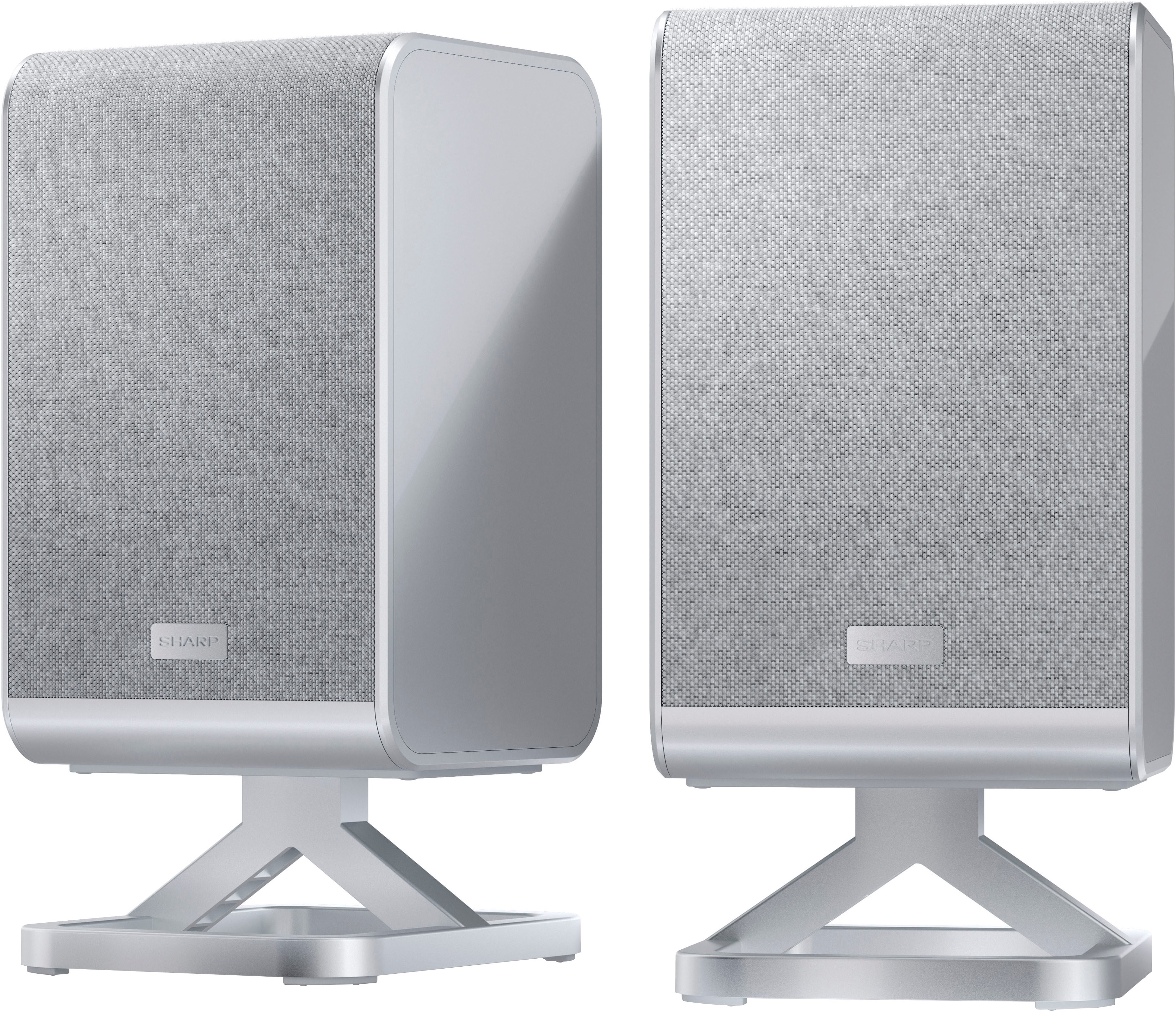 SHARP Surround-Lautsprecher "HT-SPR52021", B:11,8cm H:23,8cm T:11,1cm, silber, Lautsprecher