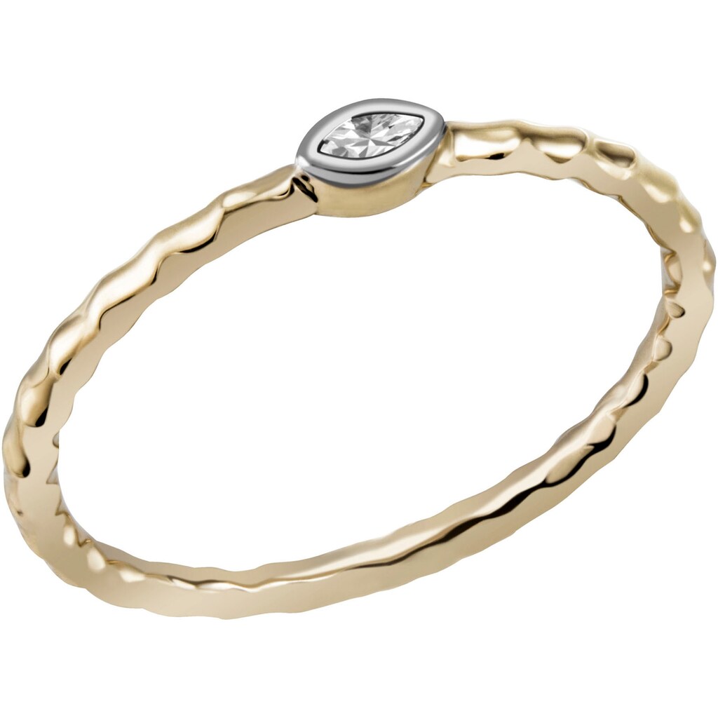 Firetti Fingerring »Schmuck Geschenk Gold 585 Goldring Vorsteckring«, mit Diamant