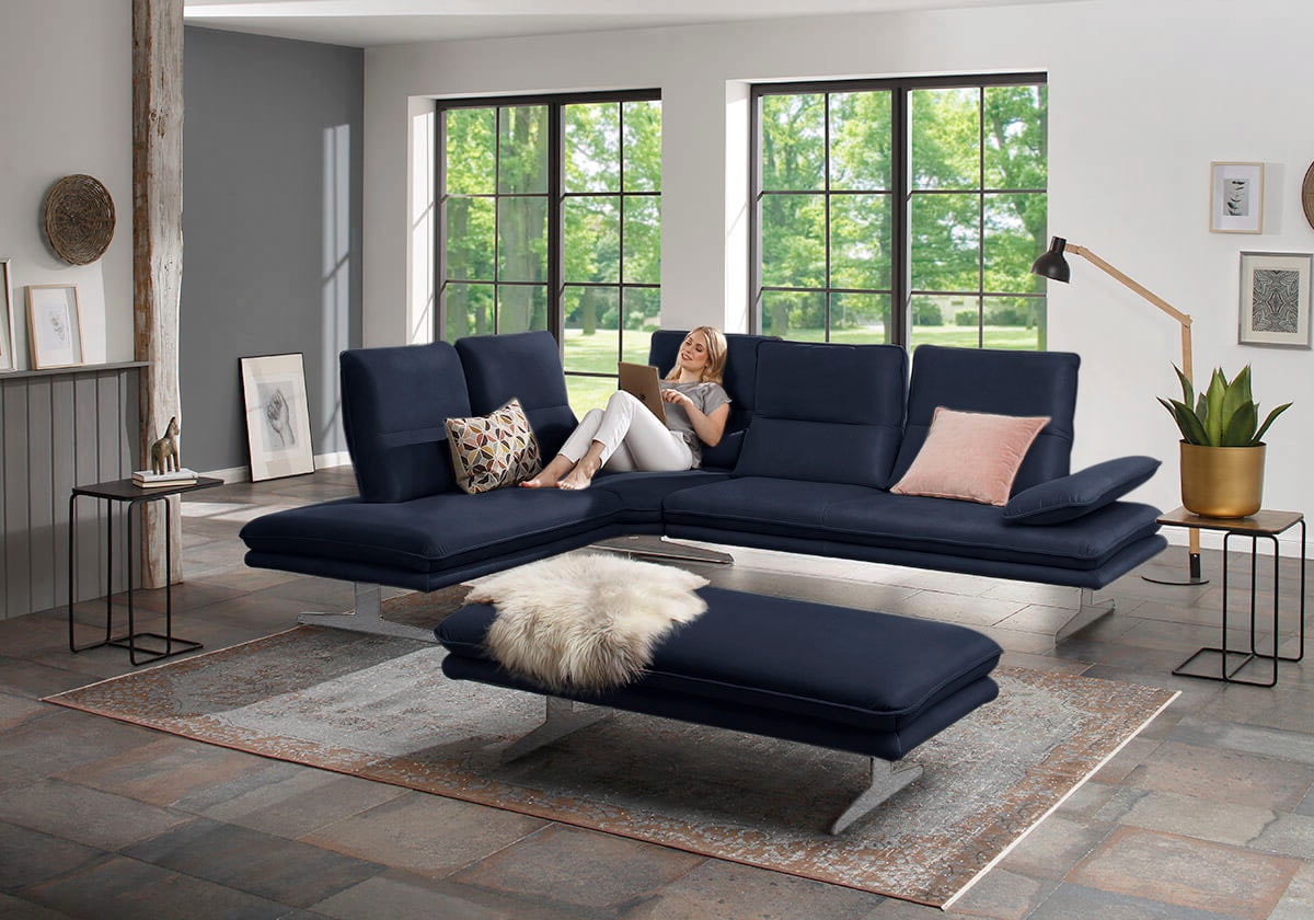 W.SCHILLIG Ecksofa "broadway, Designsofa, mit tollem Sitzkomfort, L-Form", günstig online kaufen