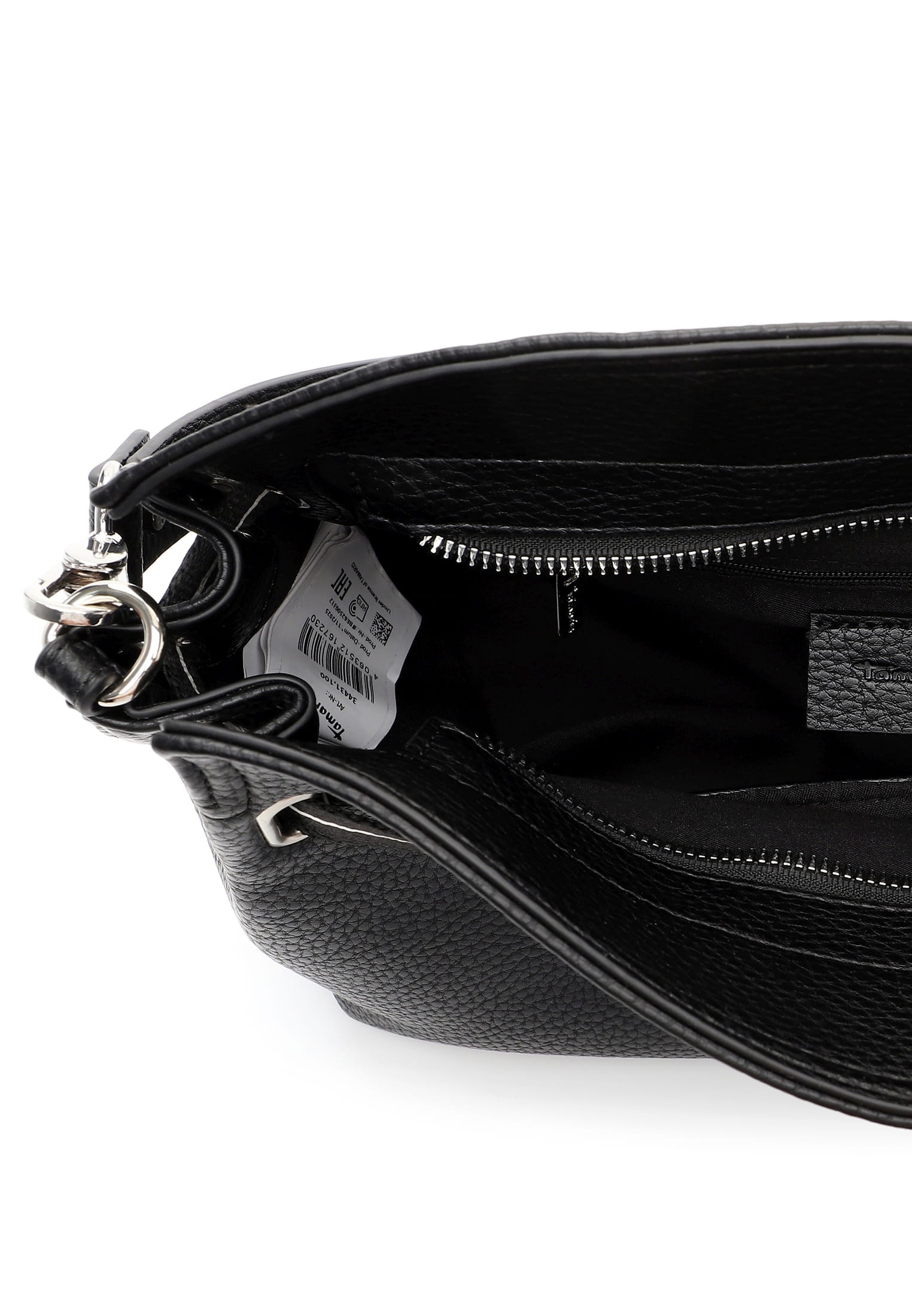 Beuteltasche TAMARIS "Beutel TAS Kirima", Damen, Gr. B/H/T: 29cm x 24cm x 14cm 0, schwarz (schwarz 100), Polyurethan, Taschen Beuteltasche 3