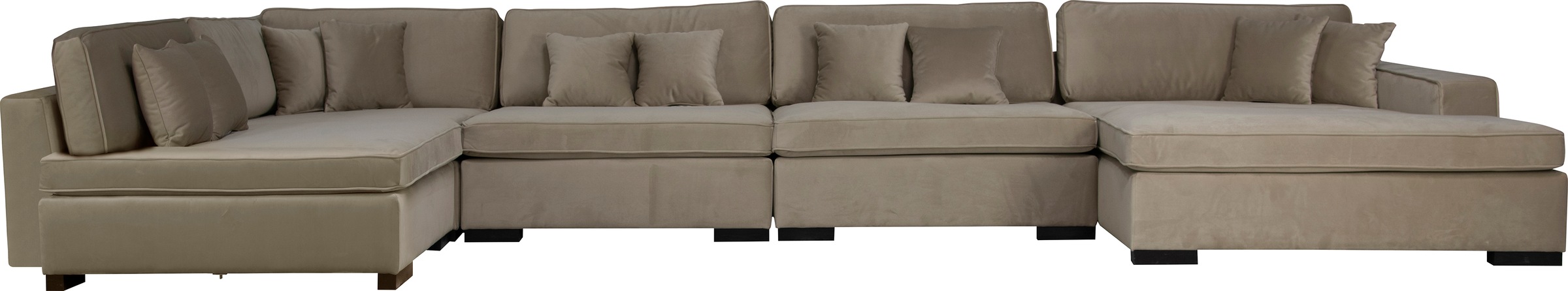Home affaire Wohnlandschaft "Skara U-Form", Lounge-Sofa mit Federkernpolste günstig online kaufen