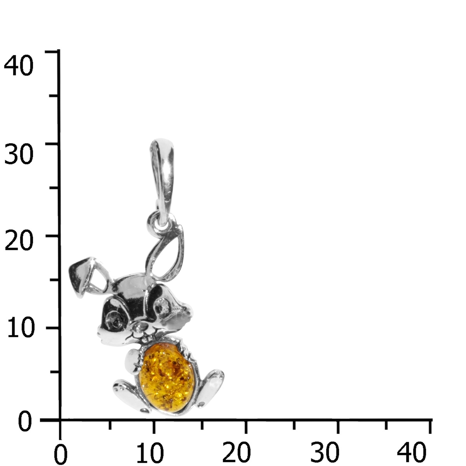 OSTSEE-SCHMUCK Kettenanhänger »- Hase - Silber 925/000 - Bernstein«