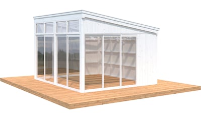 Palmako Holzpavillon »Nova«, mit Doppelstegplatten, BxT: 432x376 cm, weiß kaufen