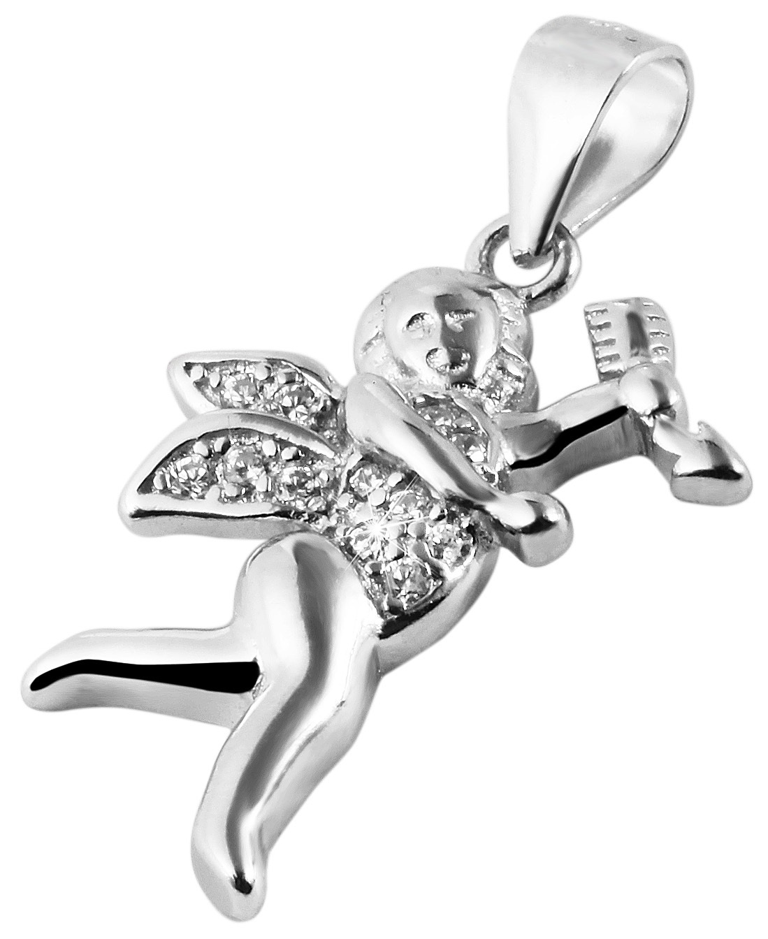 Adelia´s Kettenanhänger »Anhänger Engel aus 925 Silber mit Zirkonia« online  kaufen | BAUR