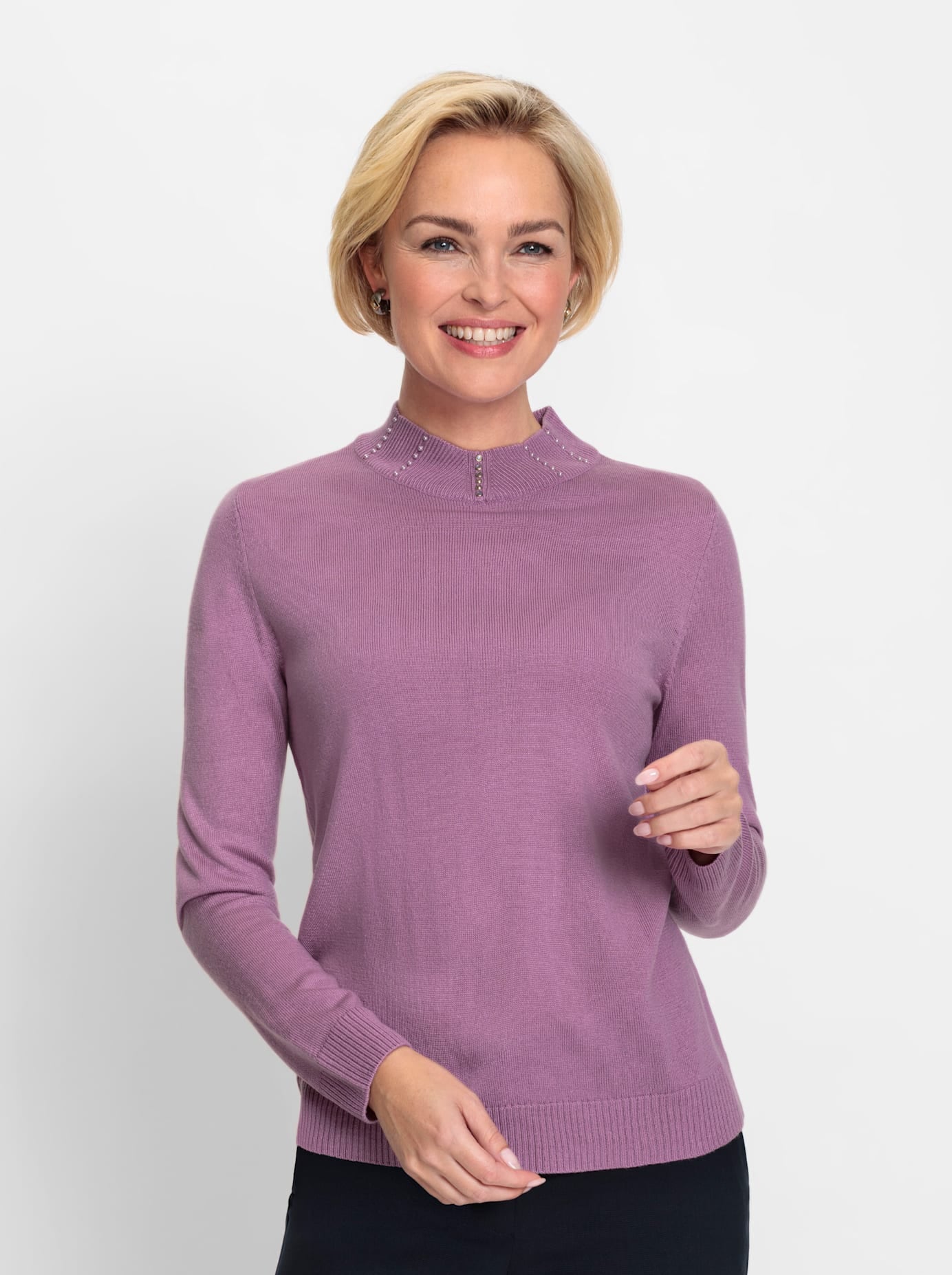 Classic Stehkragenpullover "Pullover"