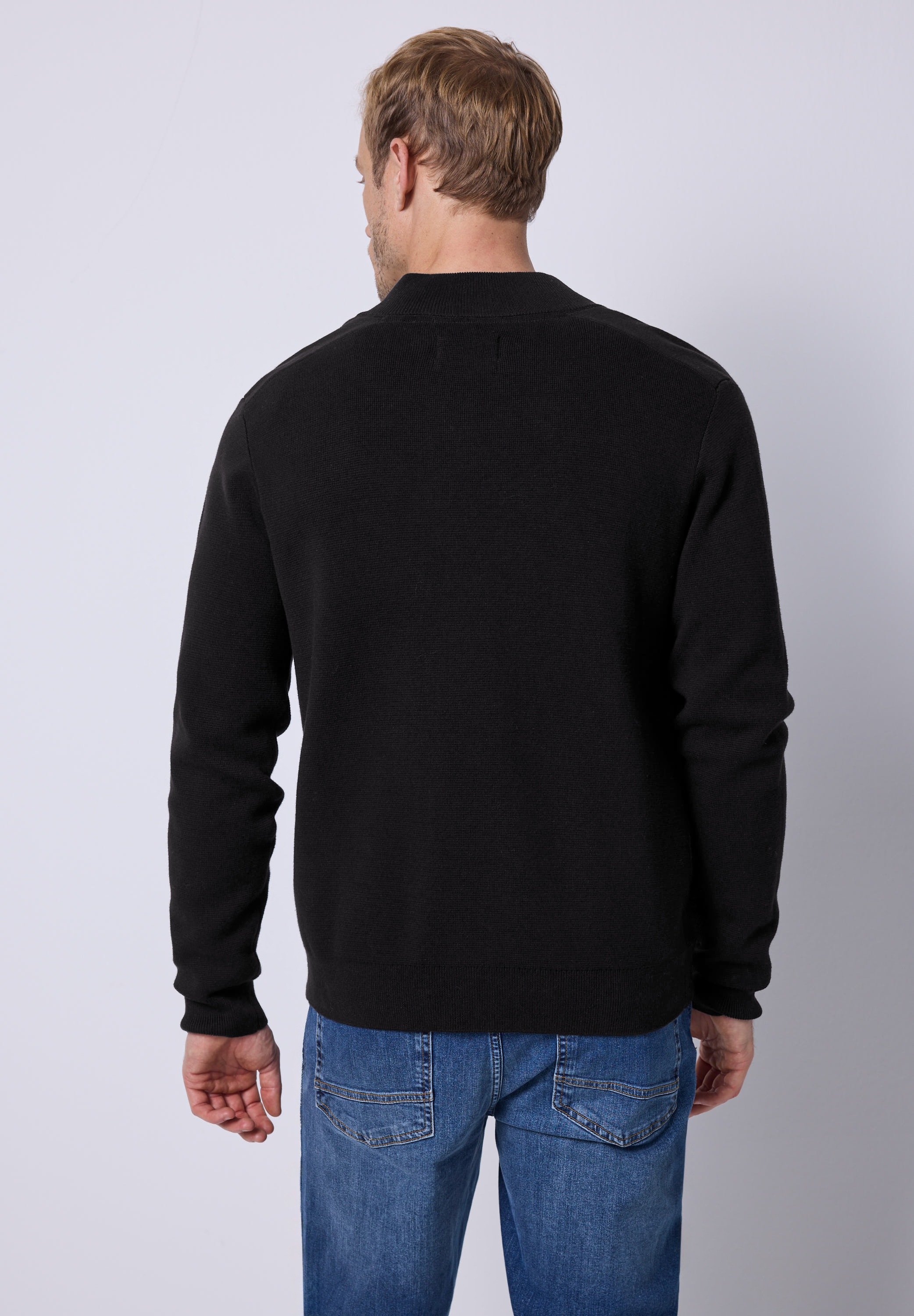 STREET ONE MEN Strickjacke mit Zipper