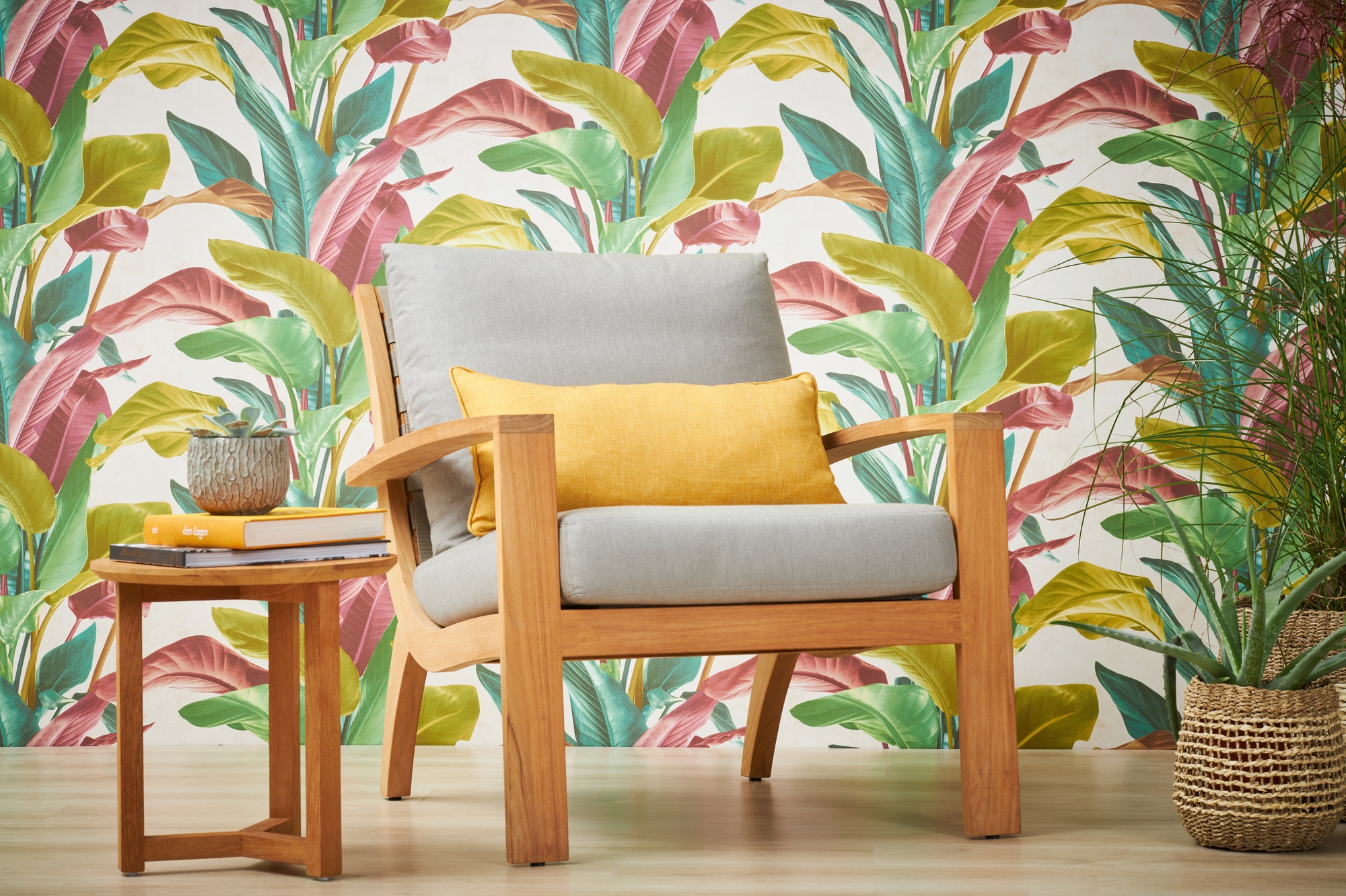 living walls Vliestapete »Metropolitan Stories, Antonio Barcelona«, floral-botanisch-tropisch, Tapete Blumen Tapeten Wohnzimmer Schlafzimmer Küche modern Design Büro