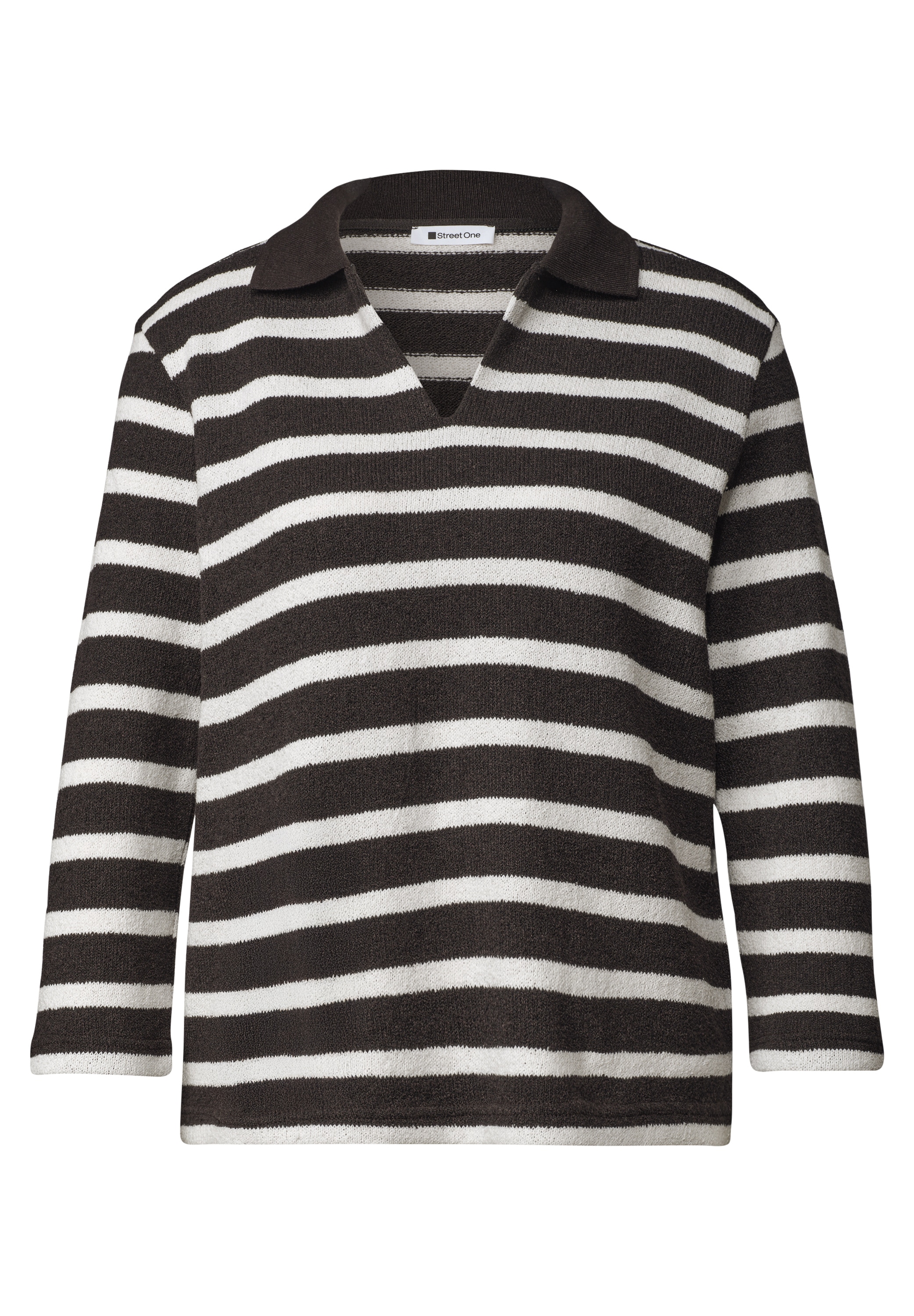STREET ONE Poloshirt im Streifendesign