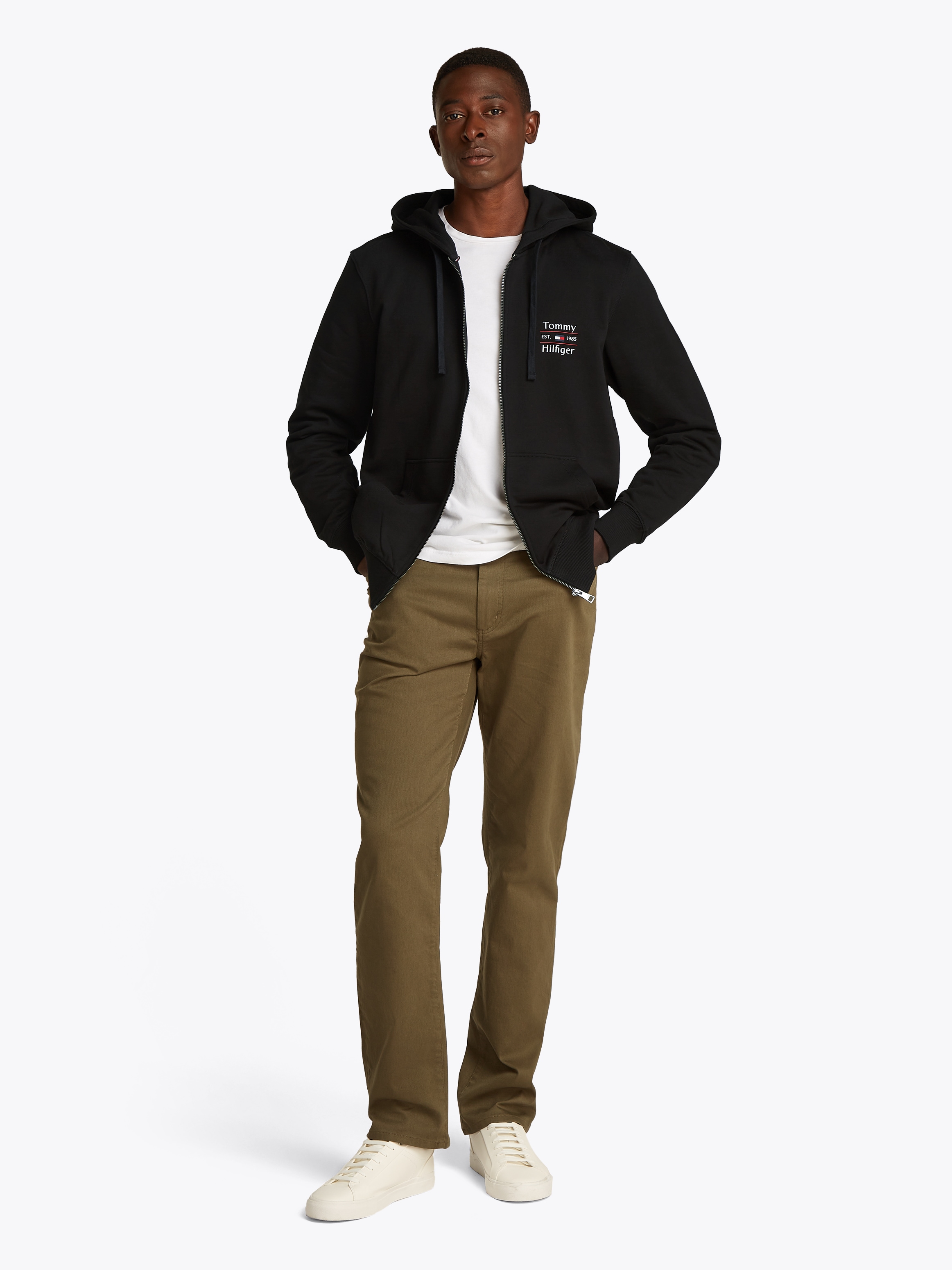 Tommy Hilfiger Kapuzensweatjacke »HILFIGER STACK HOODY ZT«