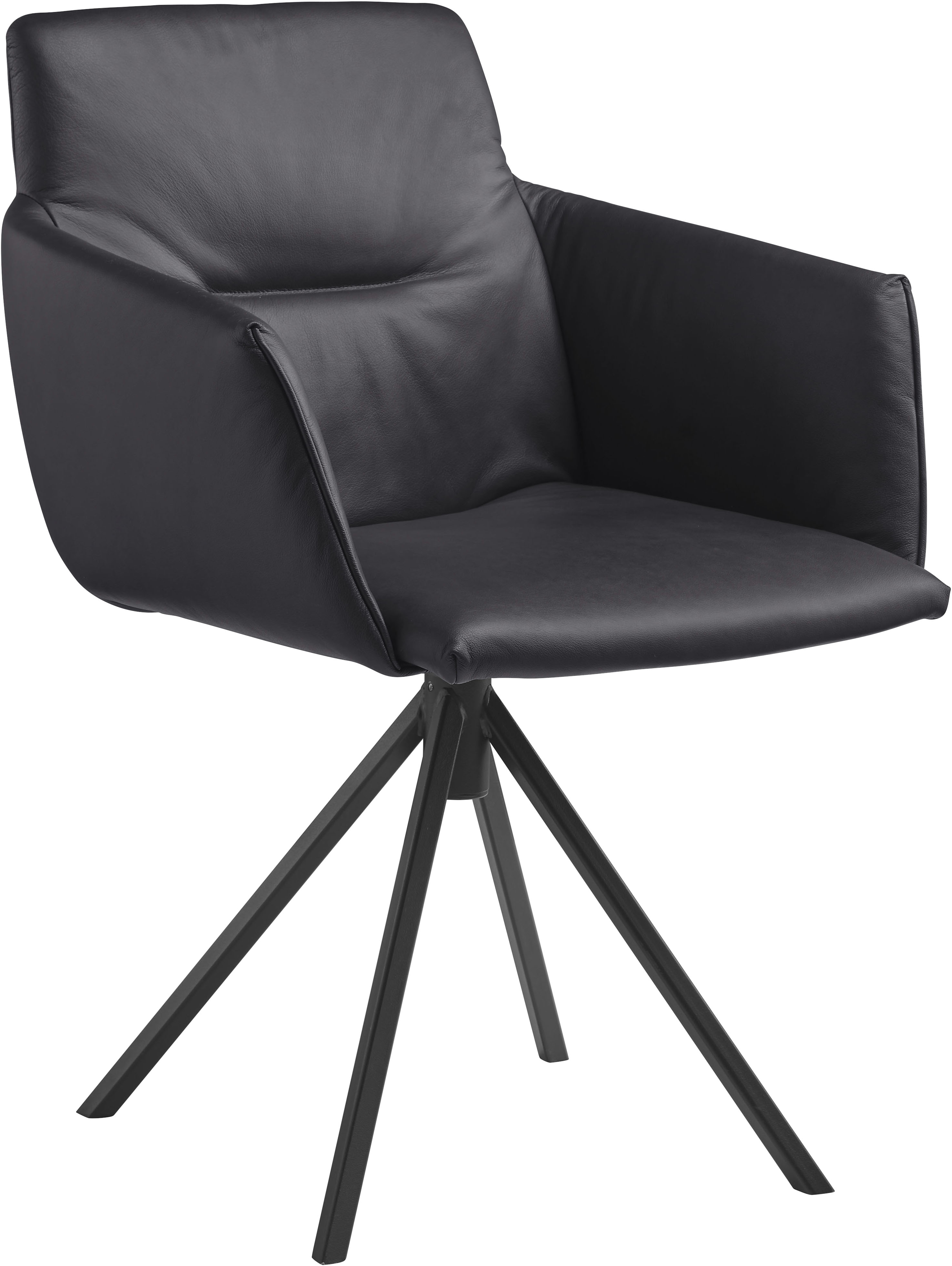 Musterring Polsterstuhl "JustB SP500" () 1 Stk.mit Armlehne, wahlweise mit Drehfunktion, Stativgestell in schwarz