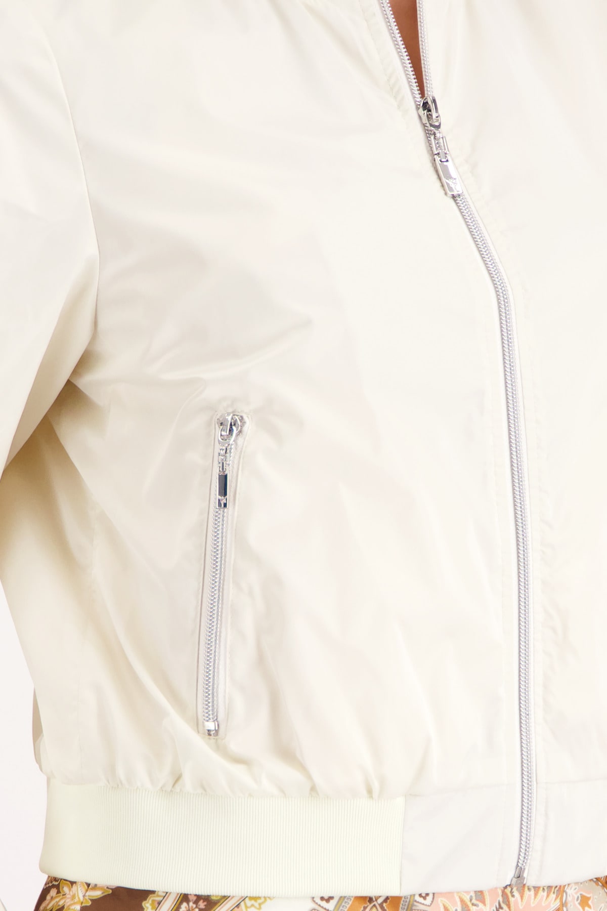 Monari Bomberjacke »Jacke Nylon« ohne Kapuze Regular fit mit Reißverschlusstaschen
