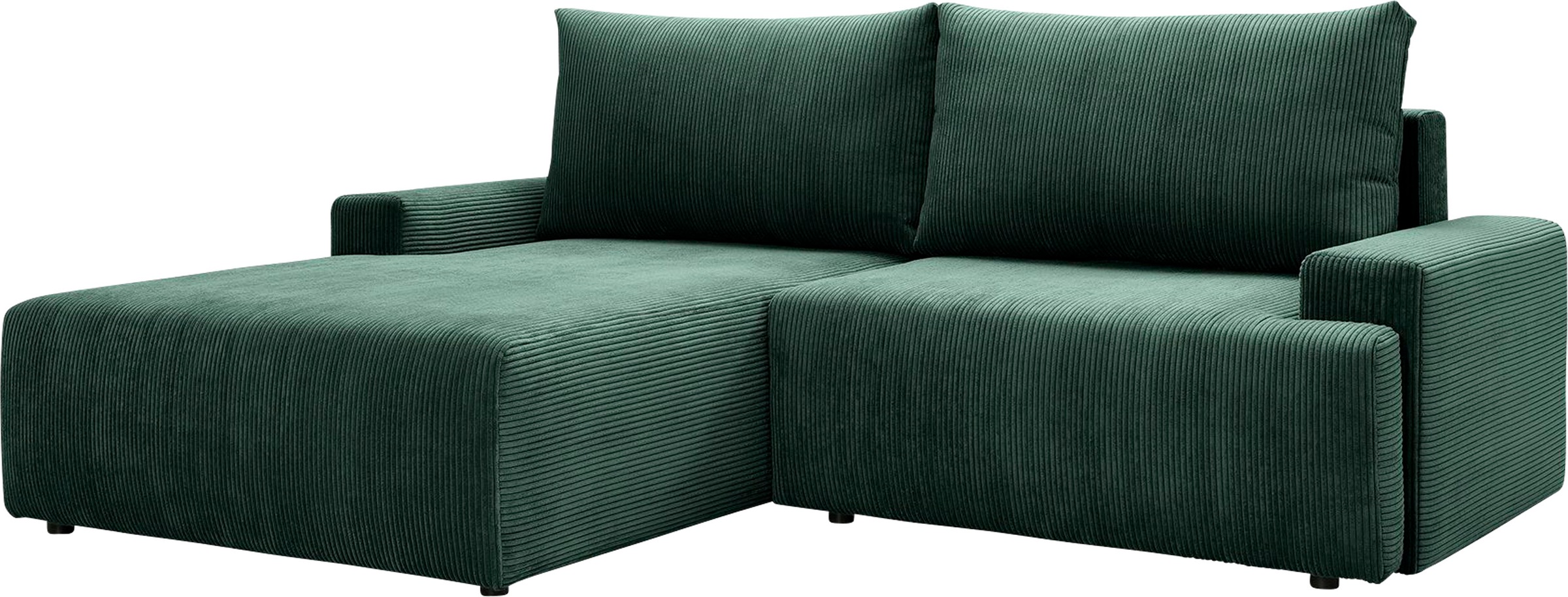 exxpo - sofa fashion Ecksofa »Orinoko, aktuelles Design und hoher Sitzkomfort, L-Form«, inkl. Bettfunktion und Bettkasten, schöne Farben im angesagten Cord