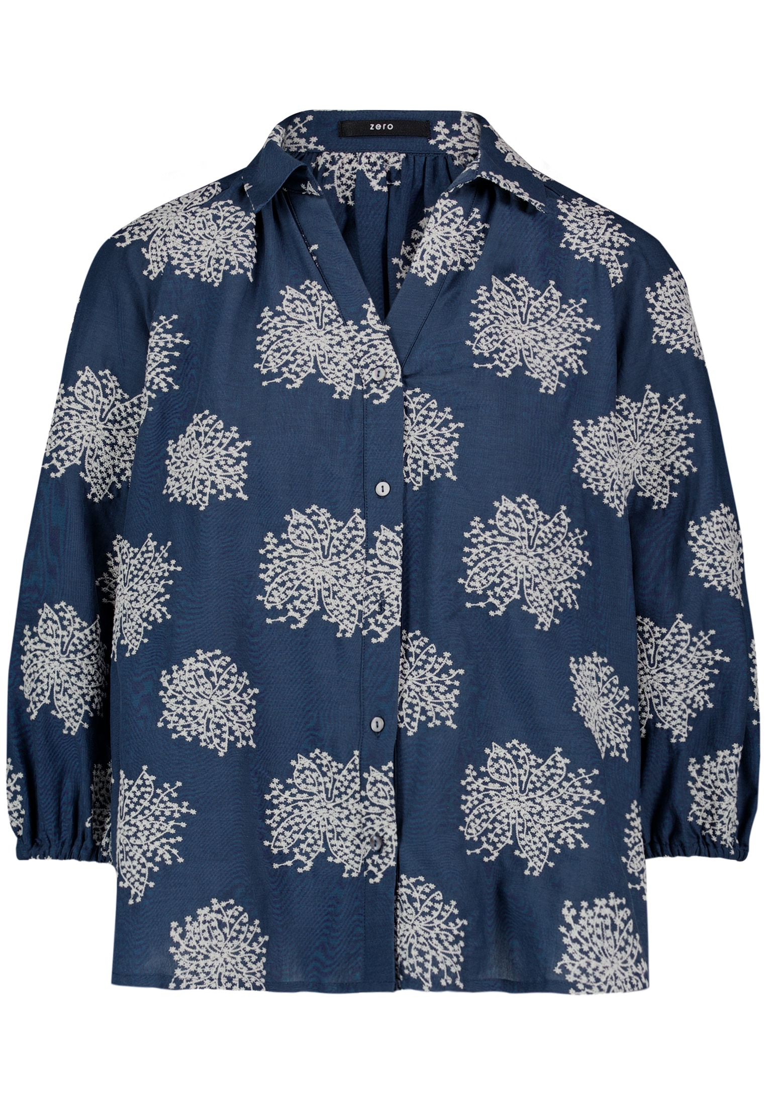 Zero Hemdbluse »Damen mit Stickerei«