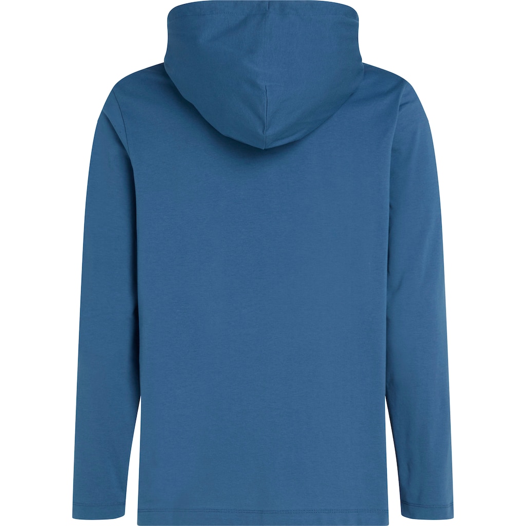 Tommy Hilfiger Kapuzenshirt »HOODED LS TEE«, mit dezenter Logo-Stickerei