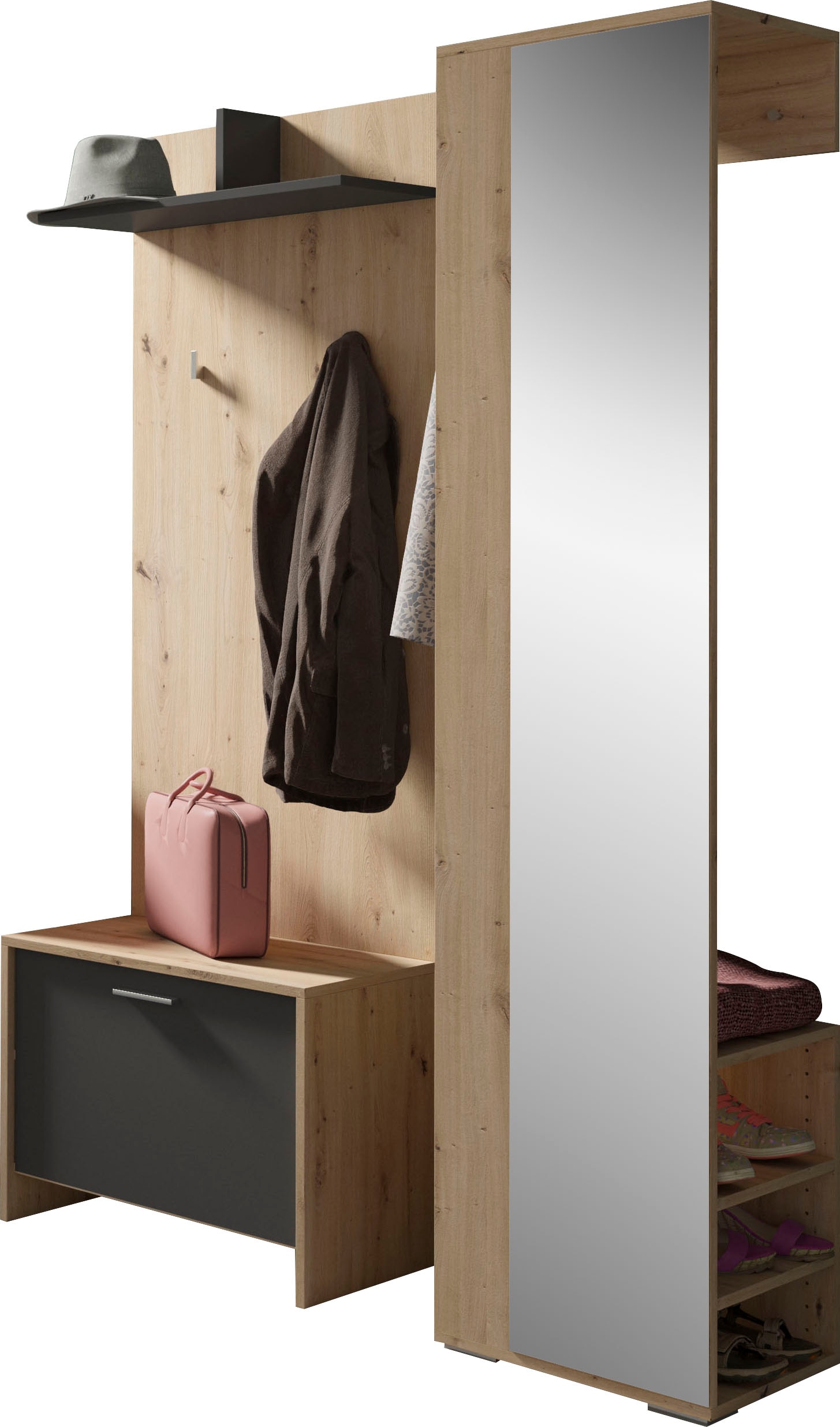 byLIVING Garderoben-Set "Ben" 3 Stk. tlg.