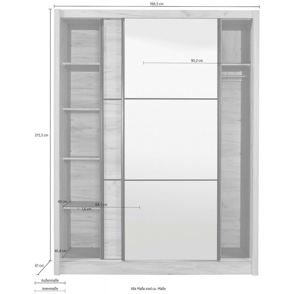 INOSIGN Schiebetürenschrank »Navara«