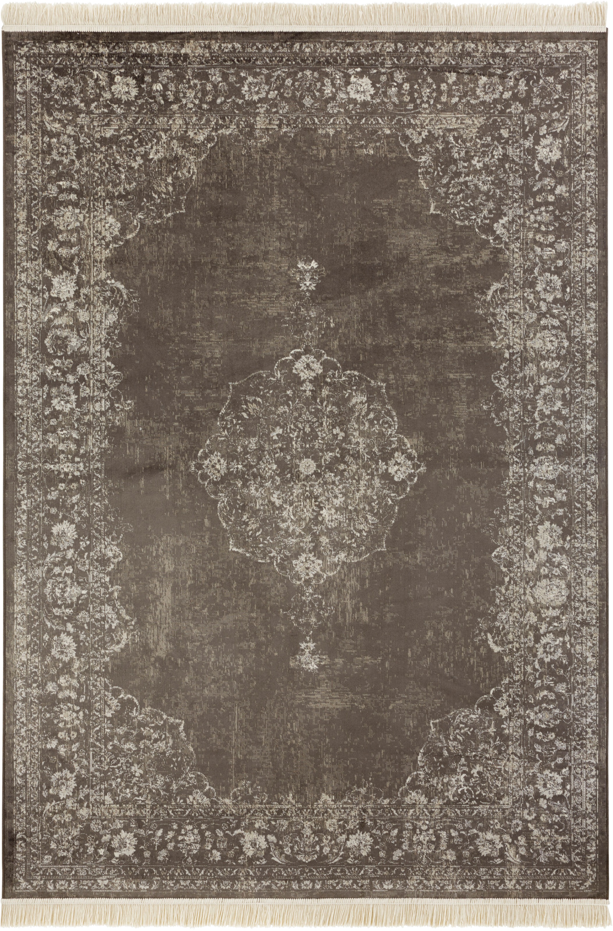 NOURISTAN Teppich »Orient Vintage Medaillon«, rechteckig, 5 mm Höhe, Orientalisch mit Fransen, Orient, Wohnzimmer, Schlafzimmer, Esszimmer