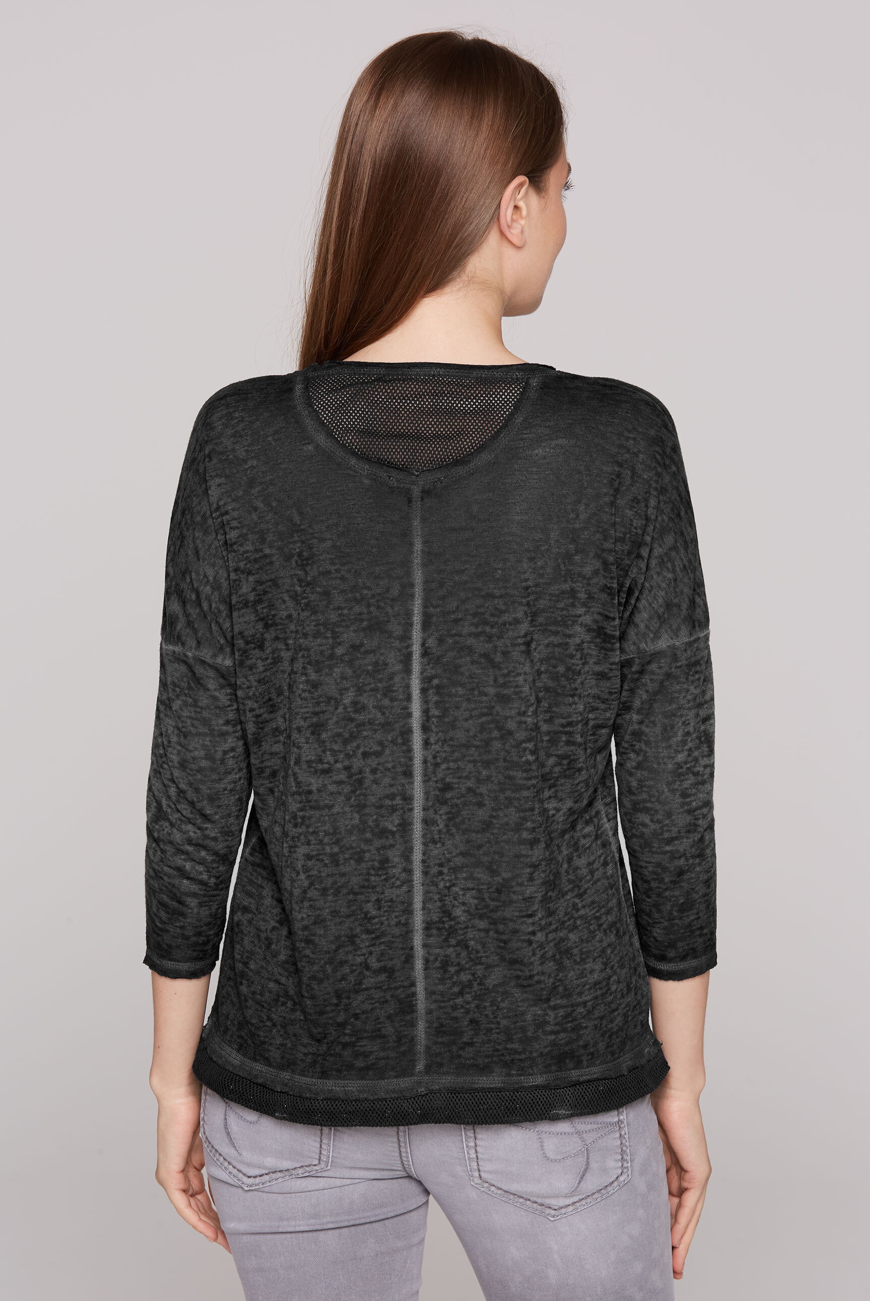 SOCCX 3/4-Arm-Shirt, mit überschnittenen Schultern
