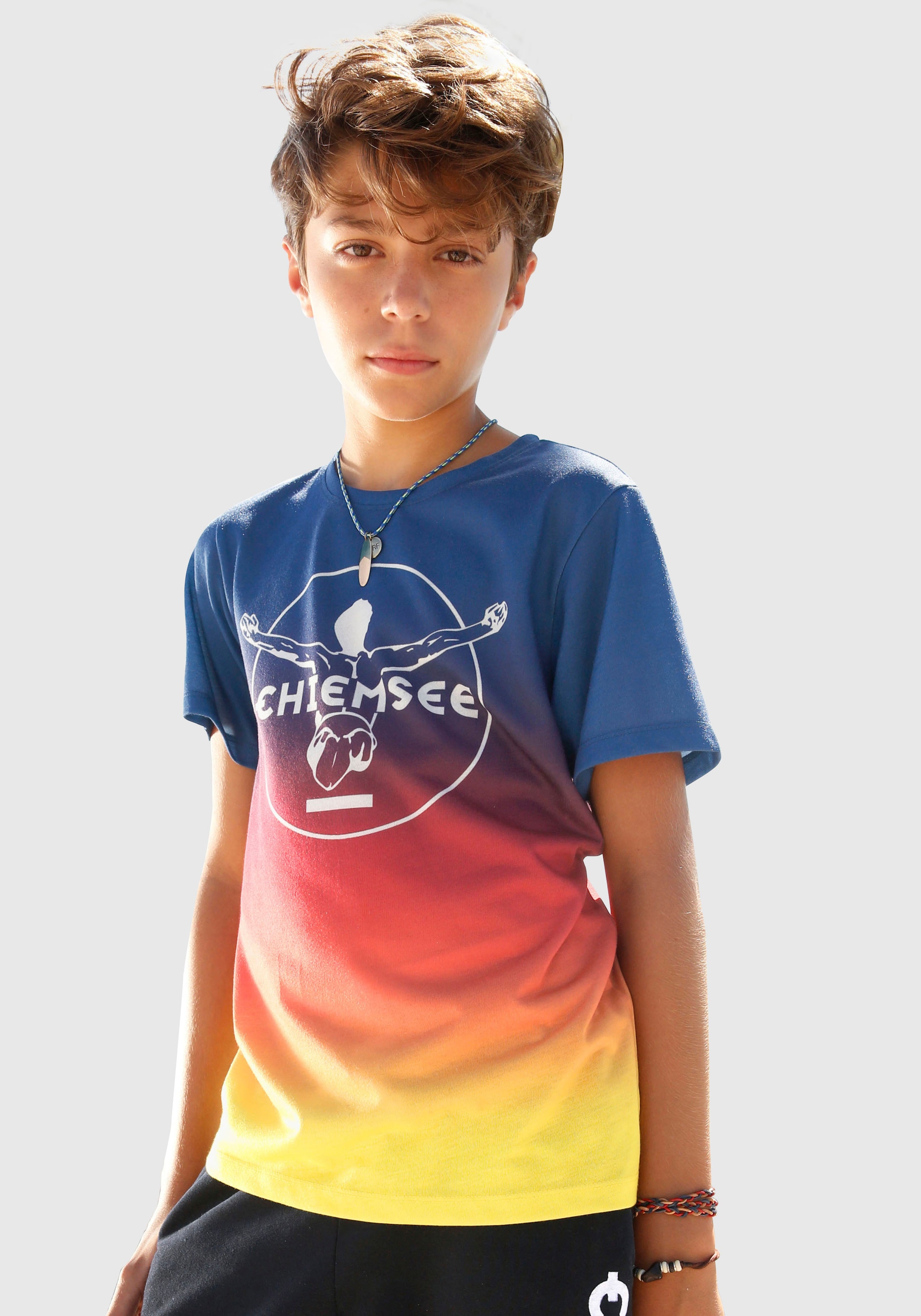 Chiemsee T-Shirt, im Farbverlauf mit Druck vorn ▷ für | BAUR