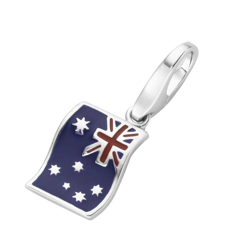 GIORGIO MARTELLO MILANO Charm-Einhänger »Australien-Flagge Silber 925«