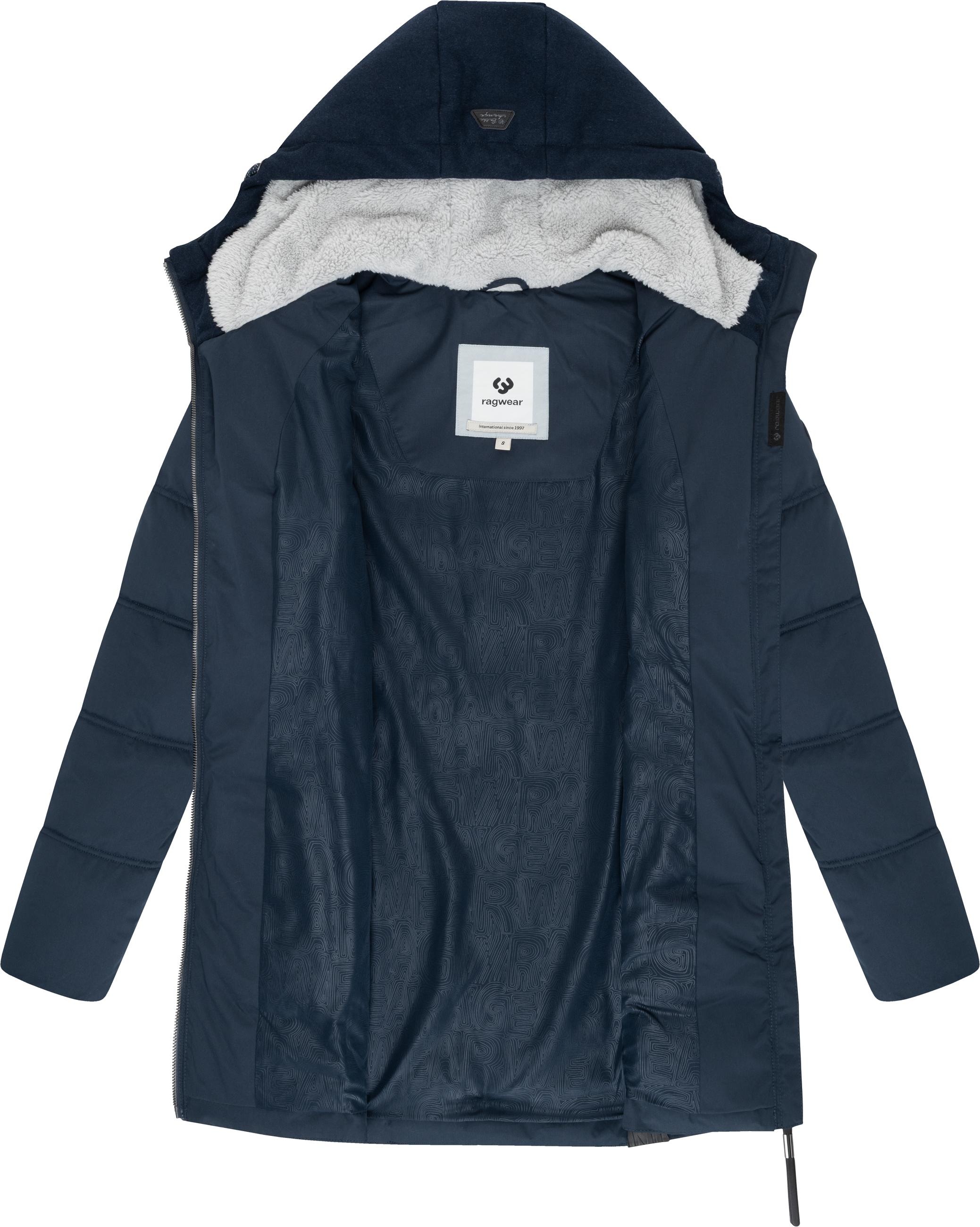 Ragwear Winterjacke »Ashani Block Intl.«, mit Kapuze, stylischer Winterparka mit gefütterter Kapuze