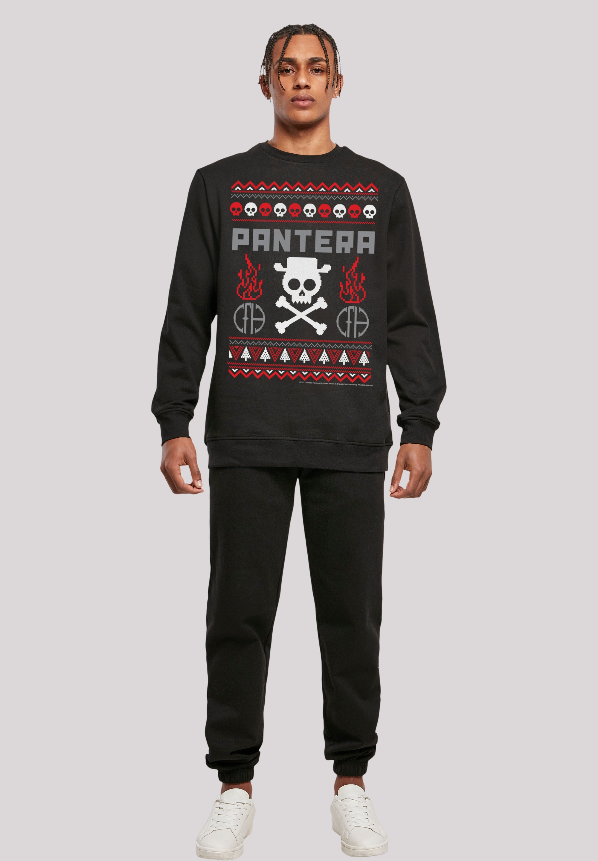 F4NT4STIC Sweatshirt »Pantera Weihnachten Christmas«, Musik, Band, Logo
