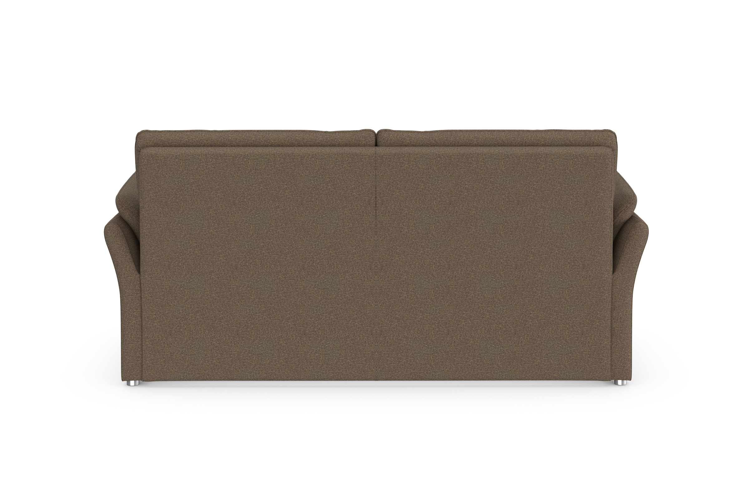 DOMO collection 2,5-Sitzer »Pina, schmale Armlehnen, mit Federkern, kompakt & elegant«, Hoher Sitzkomfort, Feinstruktur, stone, Breite 199 cm