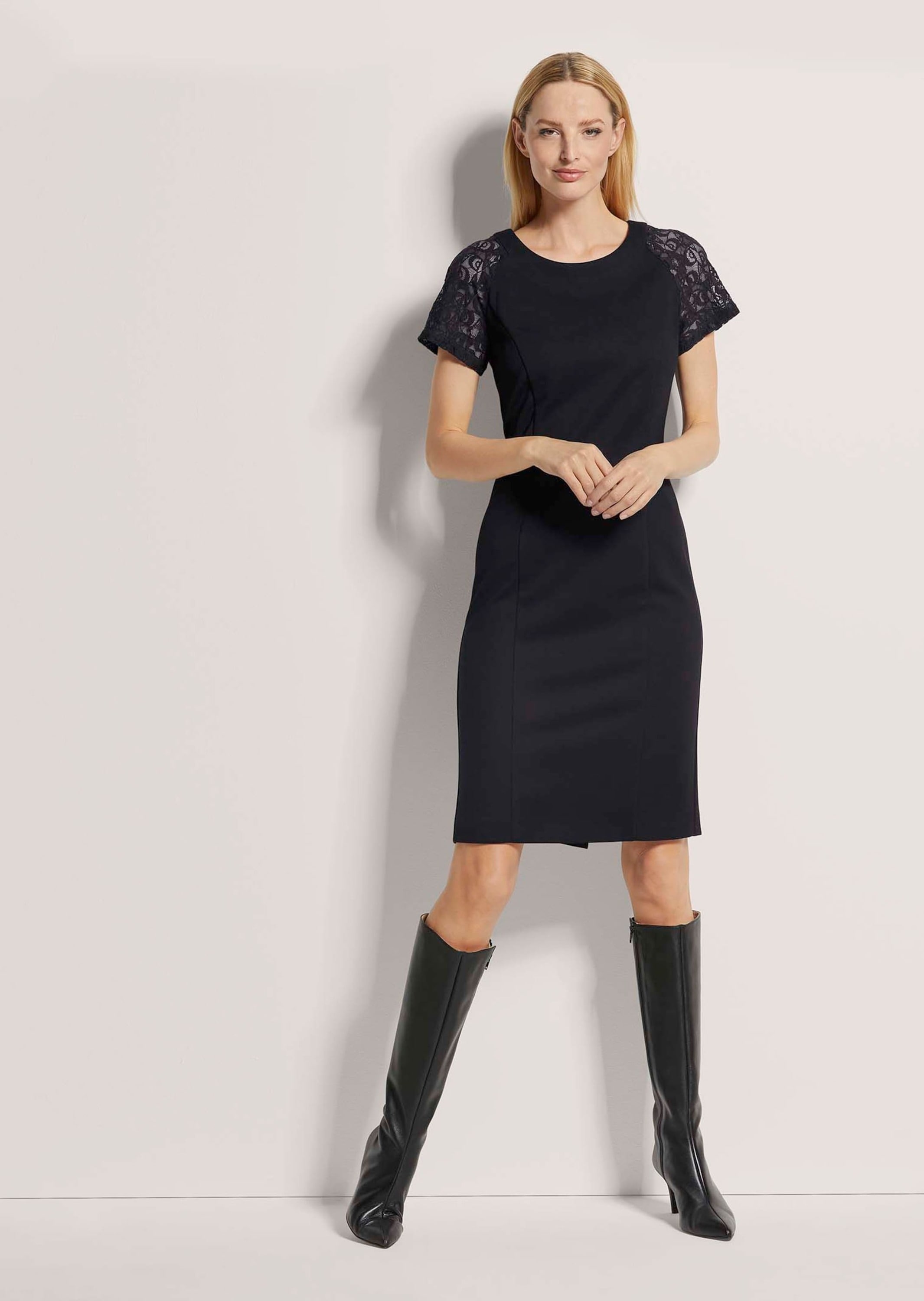 MADELEINE Jerseykleid »Kleid Jersey-Kleid mit Spitze«