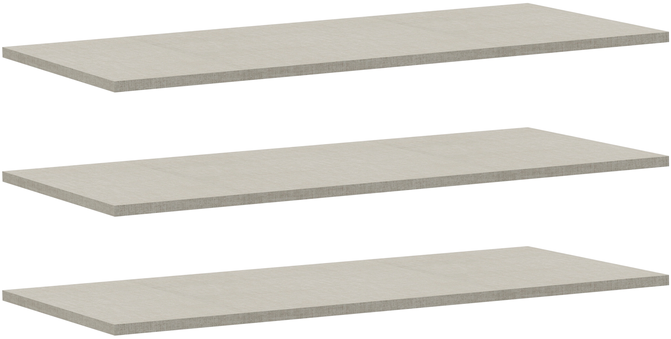 Einlegeboden FORTE, B:87,1cm H:42cm T:1,5cm, grau, FSC-zertifizierter Holzwerkstoff, Einlegeböden, 3er Set, optional bestellbar