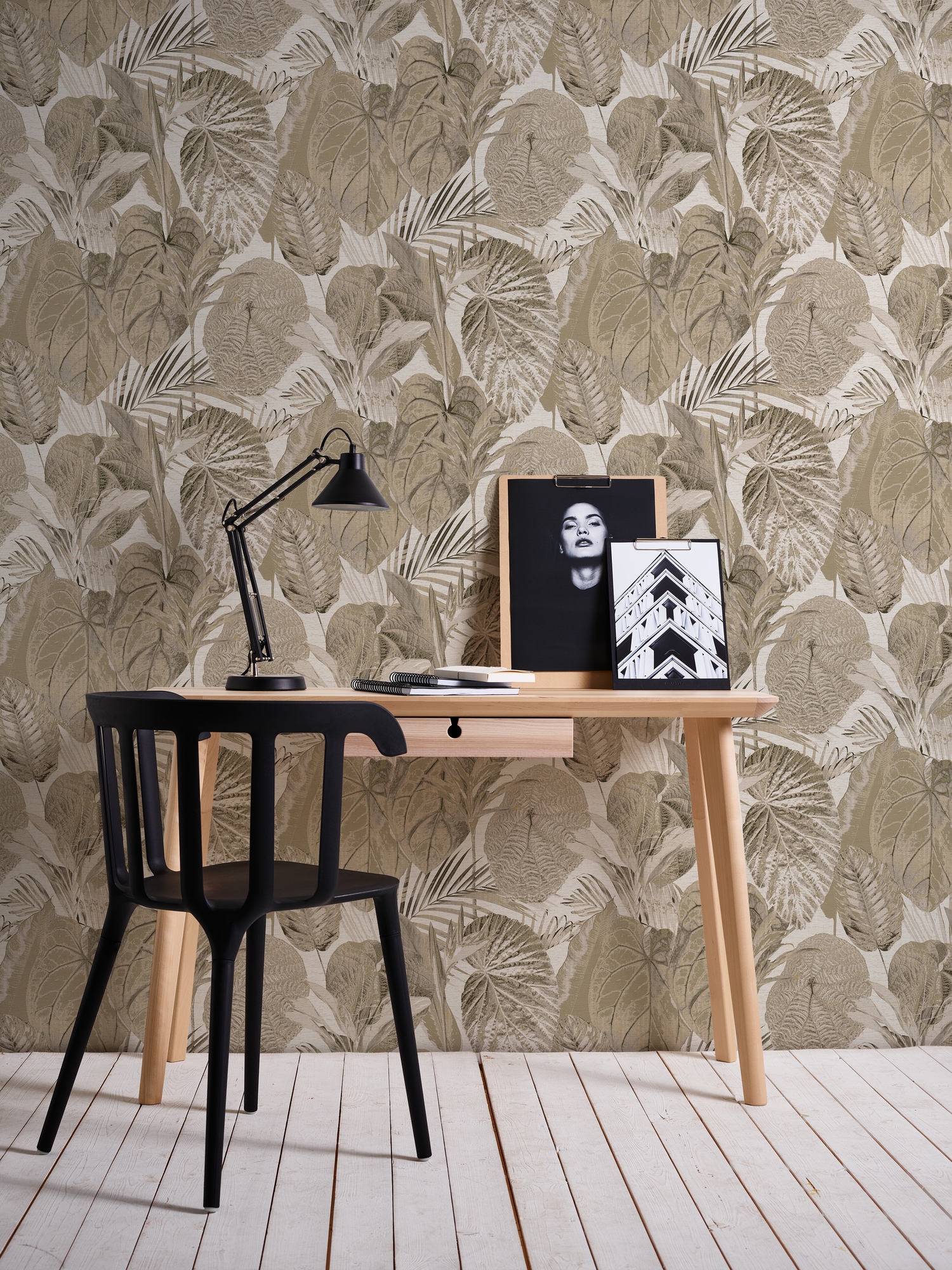 living walls Vliestapete »Famous Garden Natur-Tapete Mustertapete Dschungel-Optik Dschungeloptik«, matt, Vliestapete botanisch für Schlafzimmer Küche Wohnzimmer Dschungel Flur