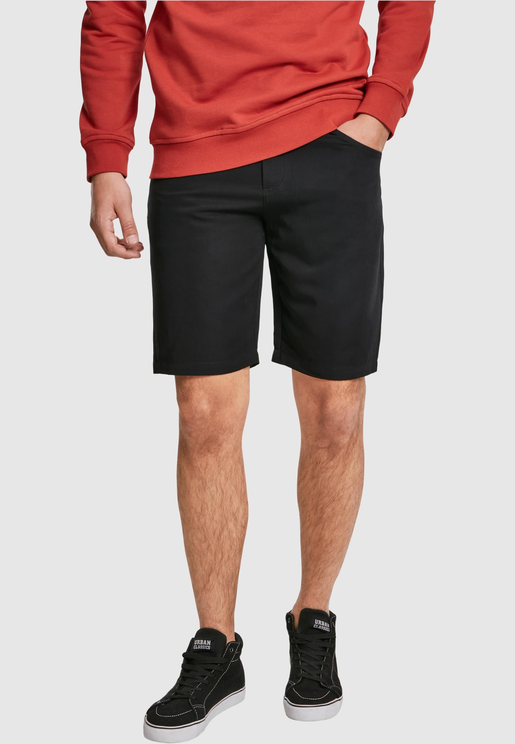 URBAN CLASSICS Stoffhose »Urban Classics Herren Viscose Twill Shorts«, (1 tlg.)