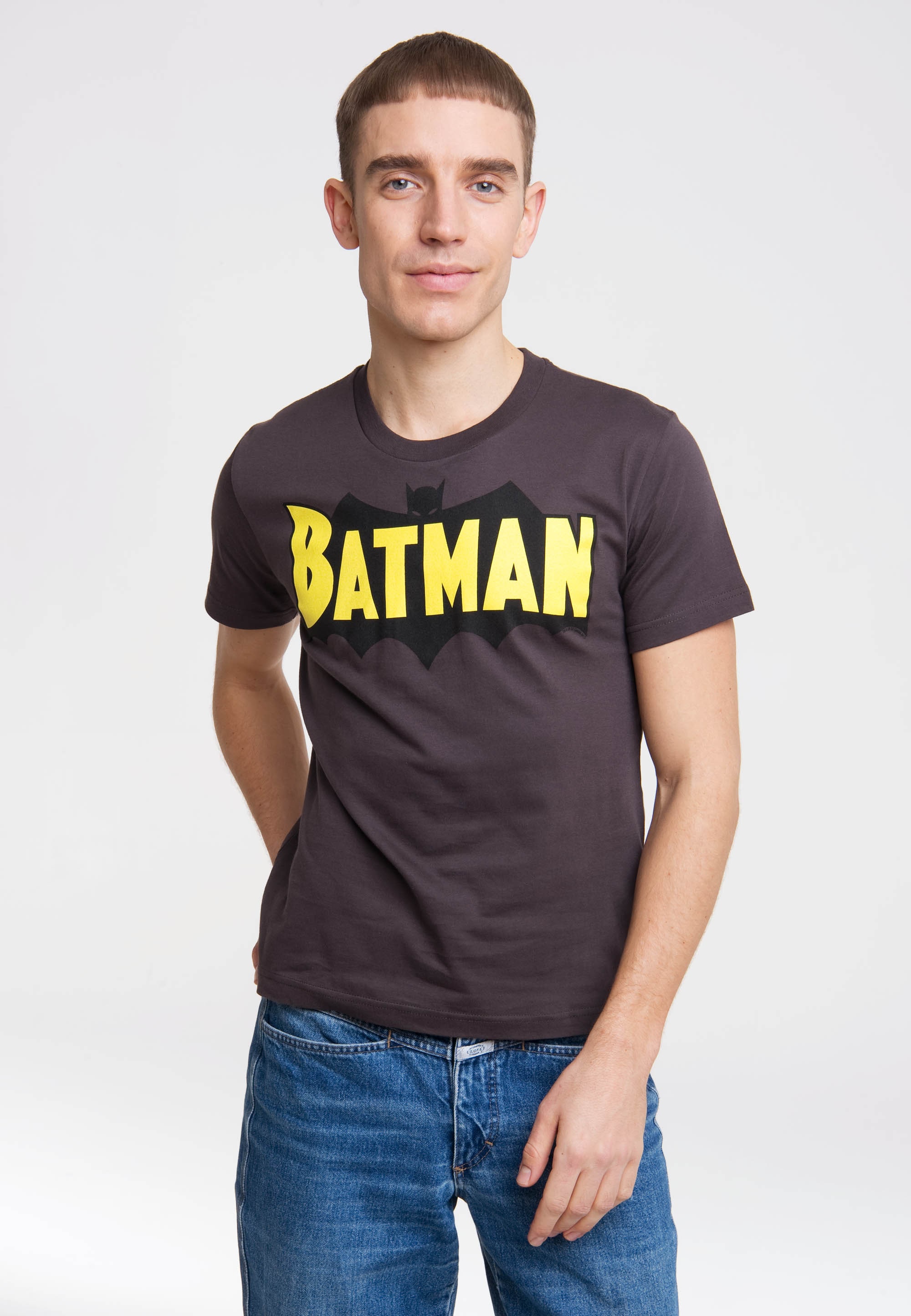 LOGOSHIRT Superhelden-Logo | WINGS«, »BATMAN - T-Shirt mit kaufen BAUR ▷ coolem