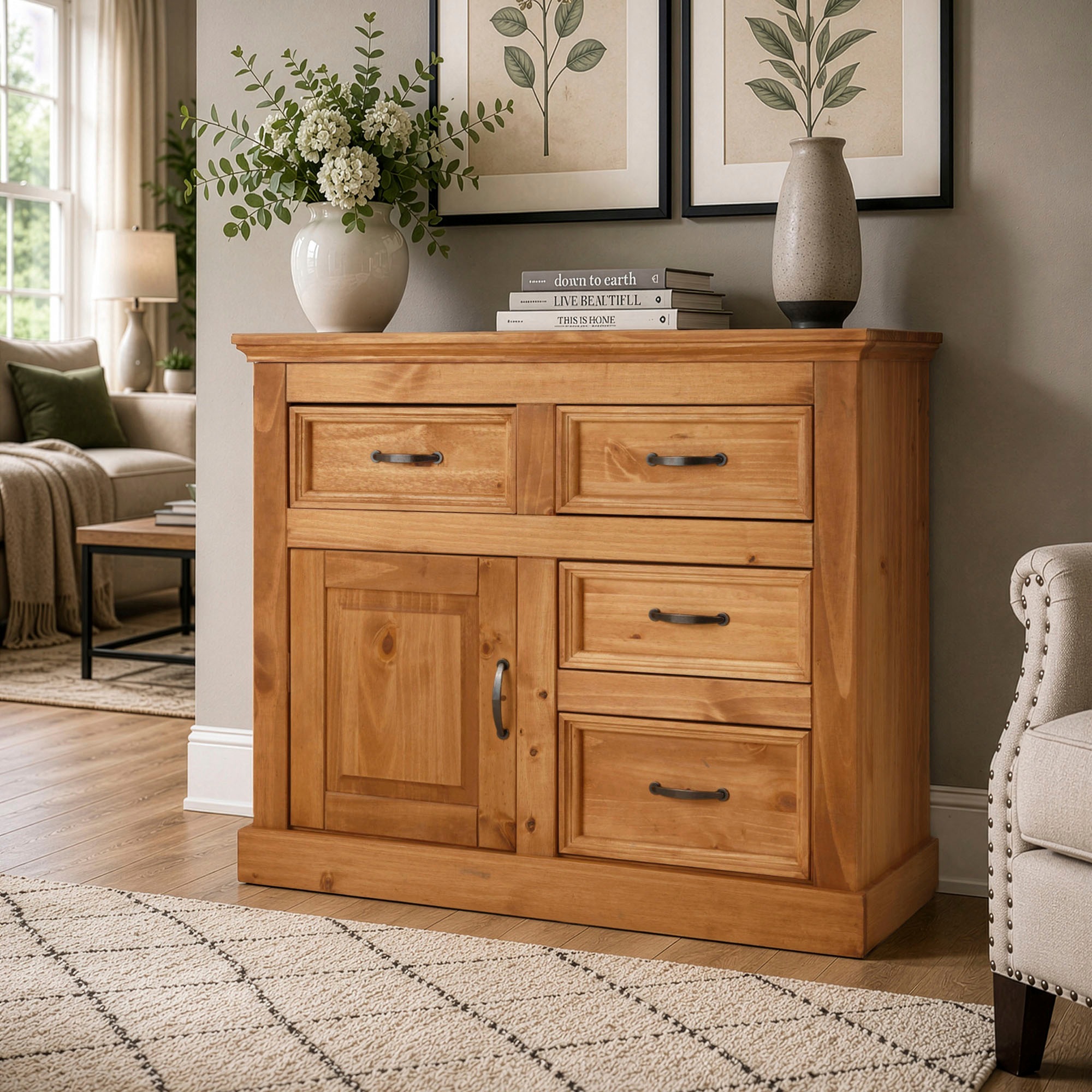 OTTO home Sideboard »Selma« Kommode, Breite/Höhe 100/87 cm