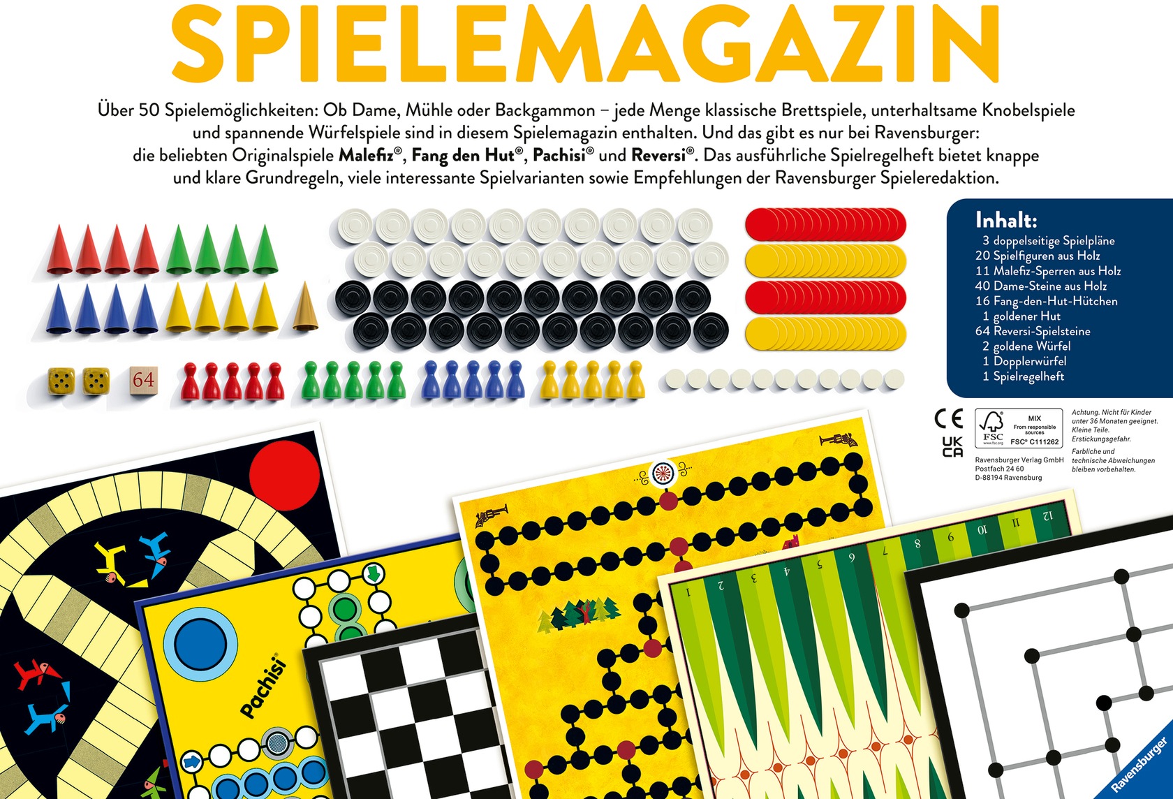 Ravensburger Spielesammlung »Spiele-Magazin«, Made in Europe, FSC® - schützt Wald - weltweit