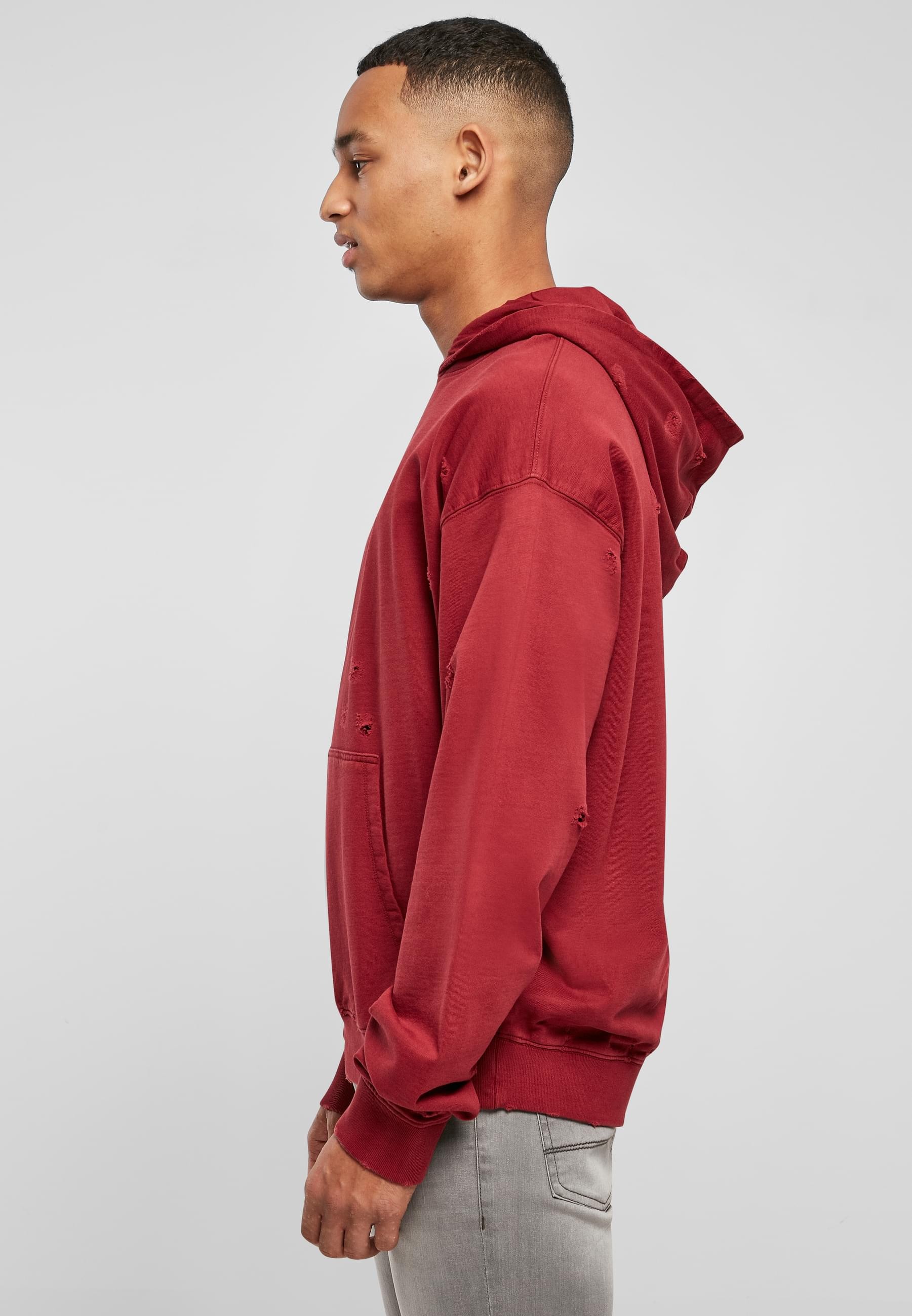URBAN CLASSICS Kapuzensweatshirt »Urban Classics Herren Distressed Hoody«, (1 tlg.)