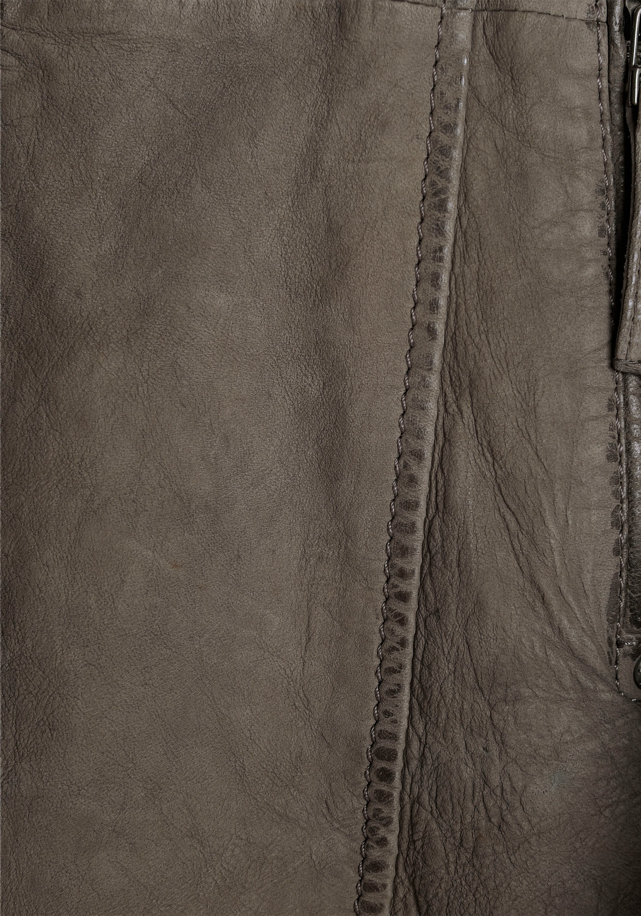 Lederjacke in seitlichen Taille mit der Kapuze, online Gipsy »NILAH«, BAUR | Riegeln kaufen mit
