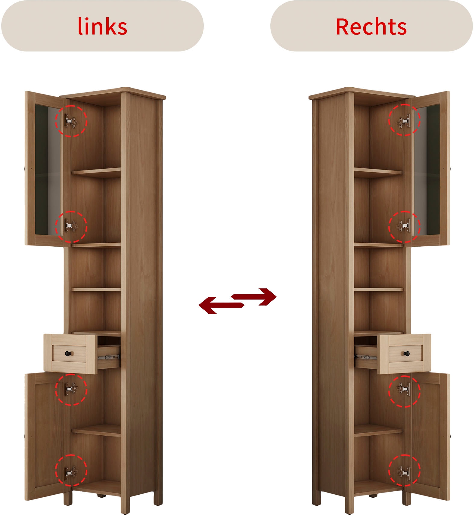 welltime Hochschrank »STOCKHOLM«