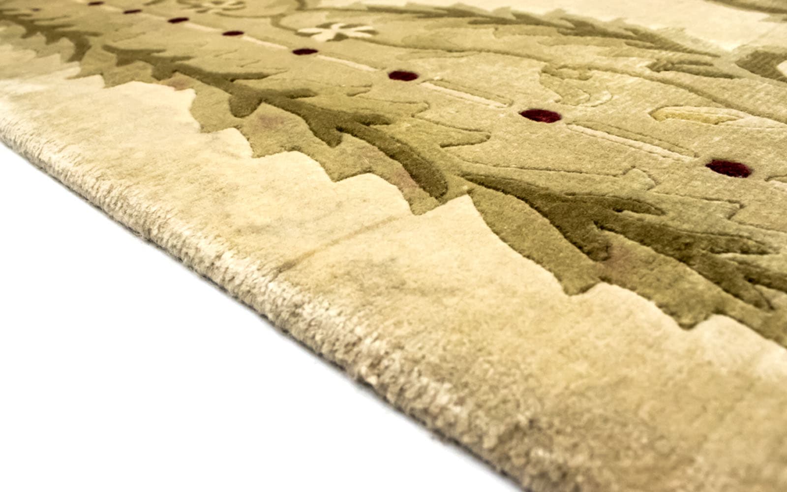 morgenland Wollteppich »Nepal Teppich handgeknüpft gelb«, rechteckig, handgeknüpft
