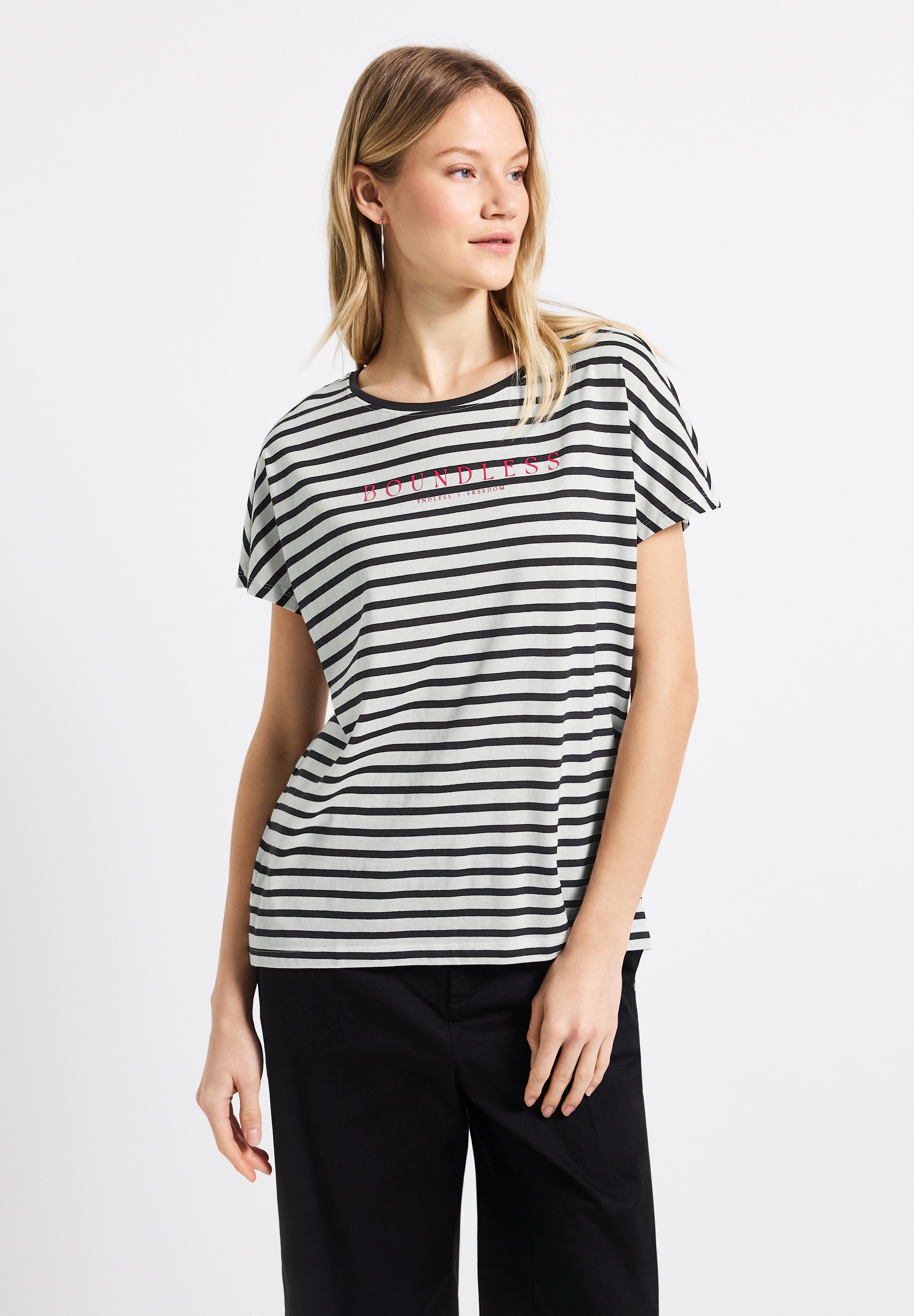 STREET ONE T-Shirt mit Rundhalsausschnitt günstig online kaufen