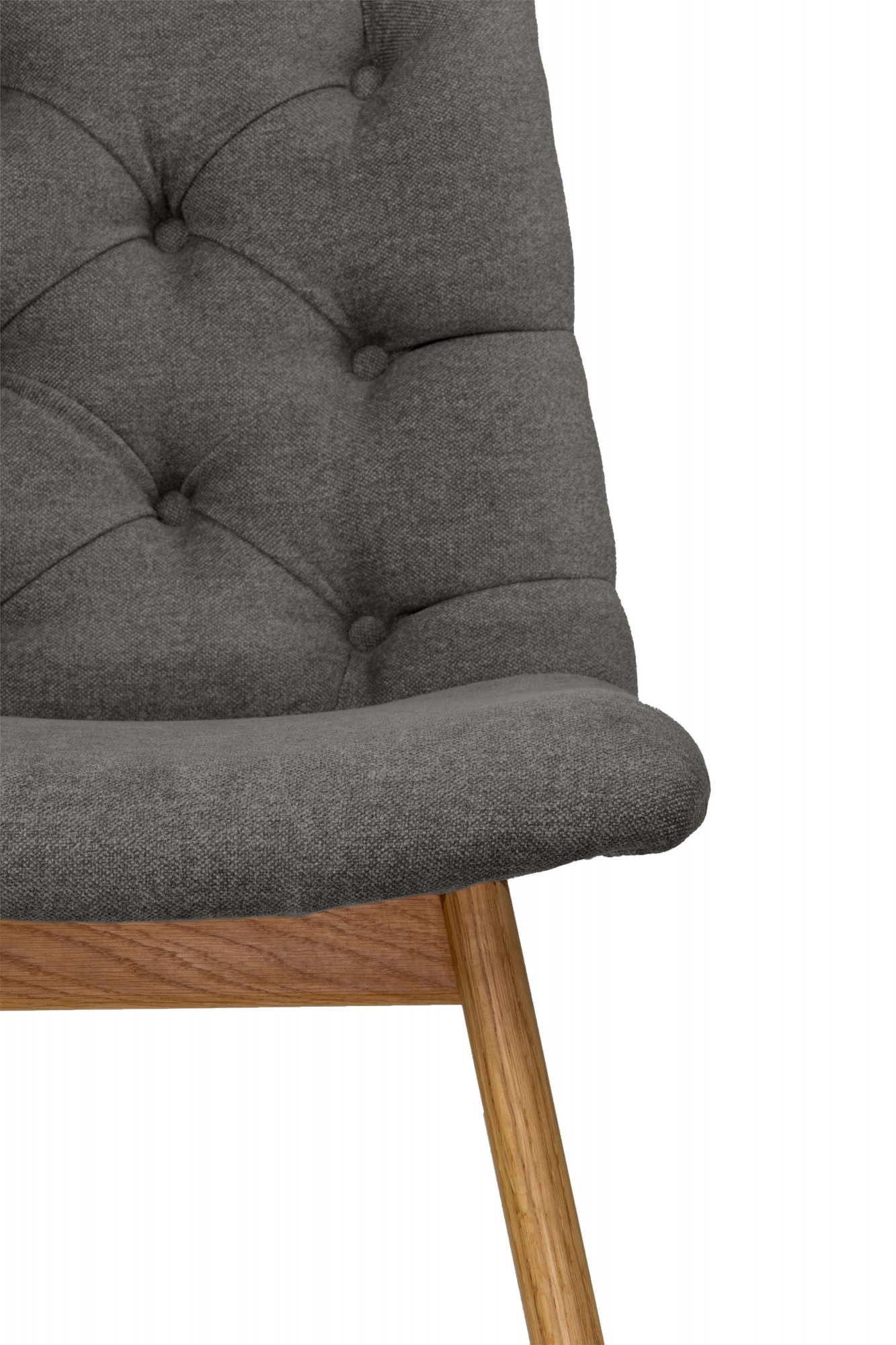andas 4-Fußstuhl »Ramon«, (Set), 2 St., Chenille, mit Massivholzbeinen, verschiedene Stoffe und Farben