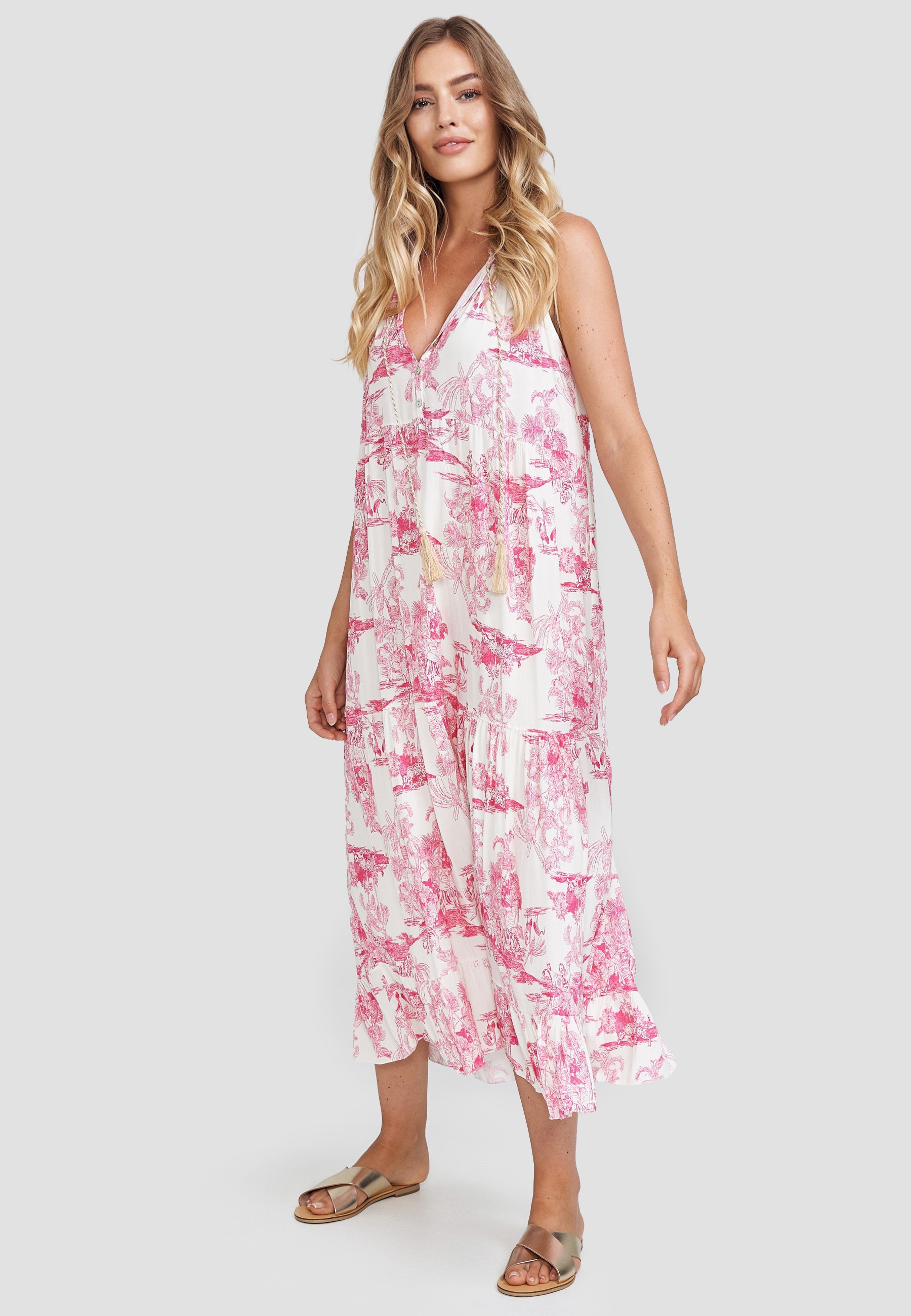 Decay Jerseykleid, in sommerlichem Design