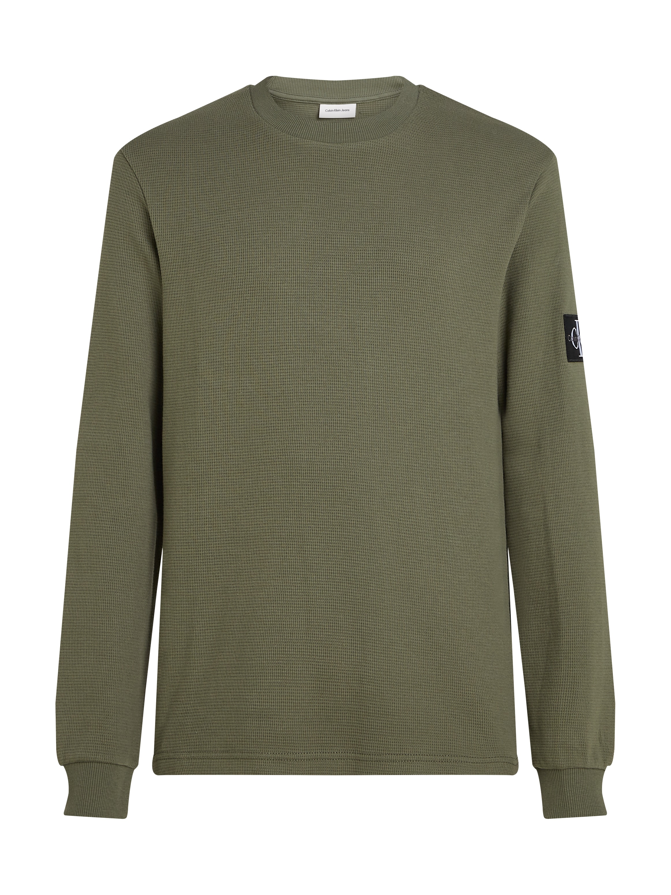 Calvin Klein Jeans Langarmshirt »BADGE WAFFLE LS TEE«, mit Logopatch