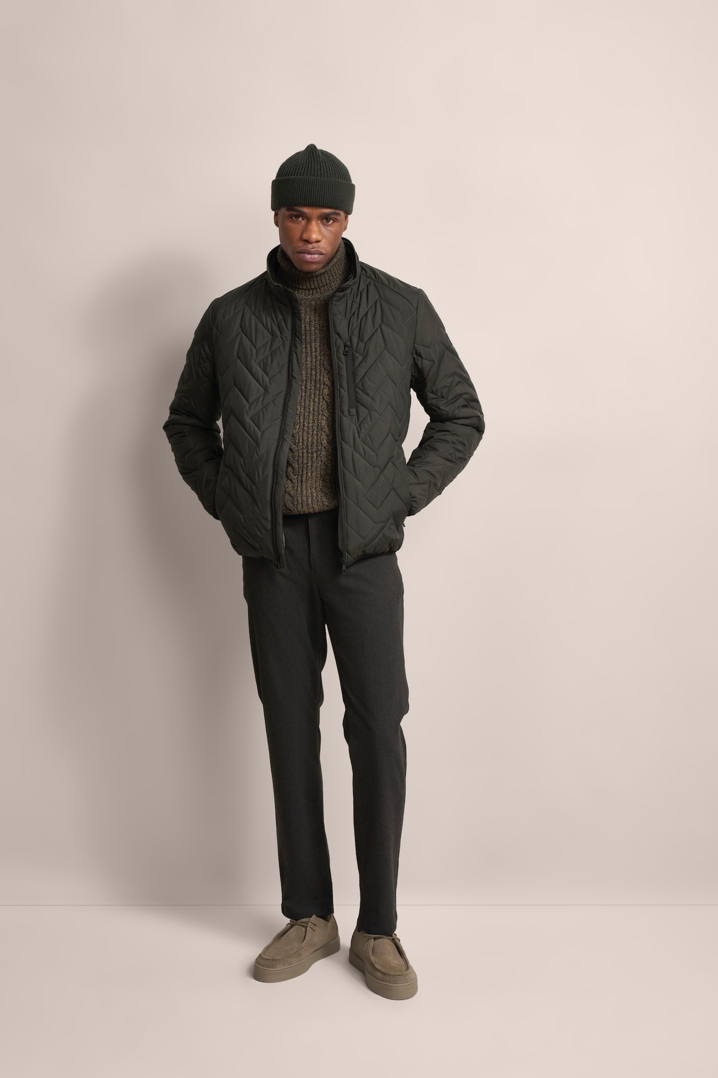 bugatti Blouson, ohne Kapuze, in Steppoptik