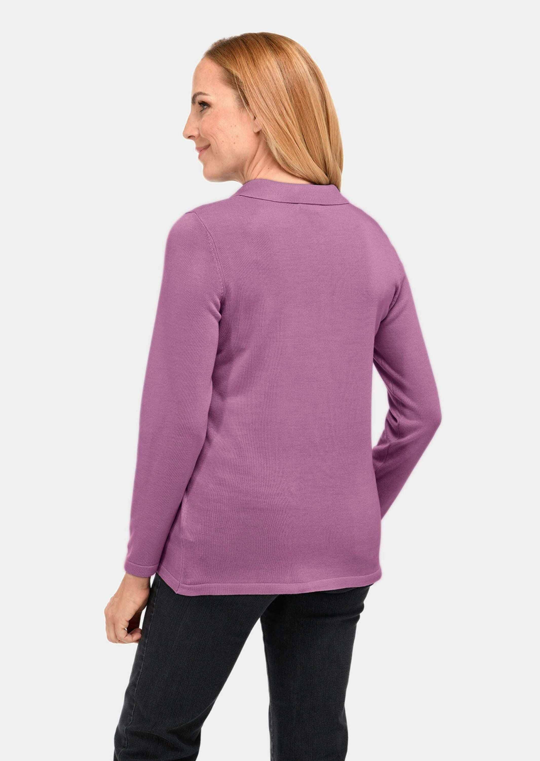 GOLDNER Strickpullover »Unkomplizierter Pullover mit Polokragen«